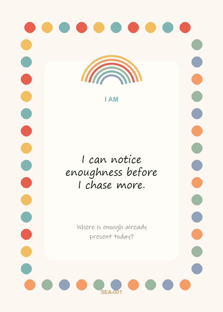 Sample Printable Abundance Mindset Cards