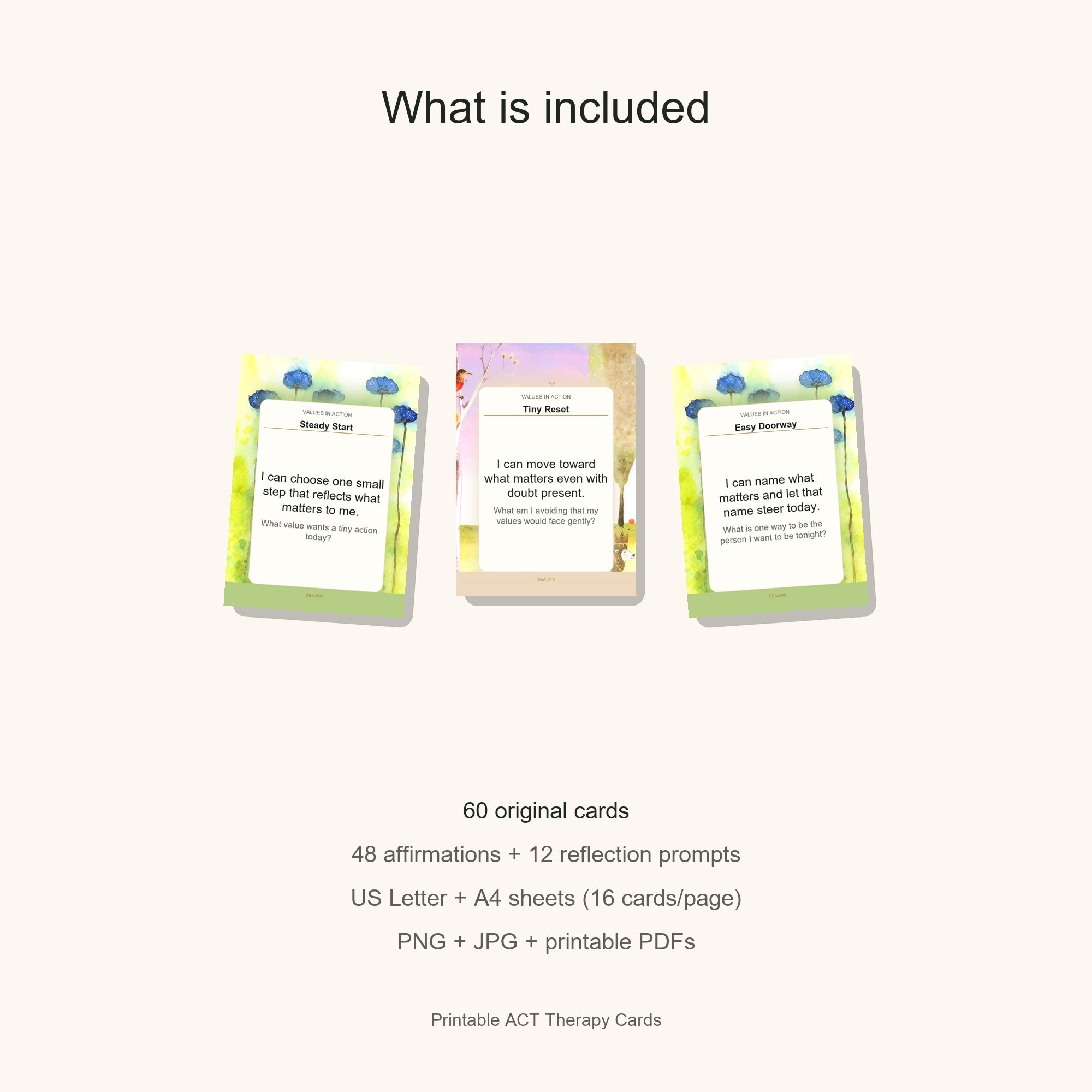 Printable ACT Therapy Cards gallery preview