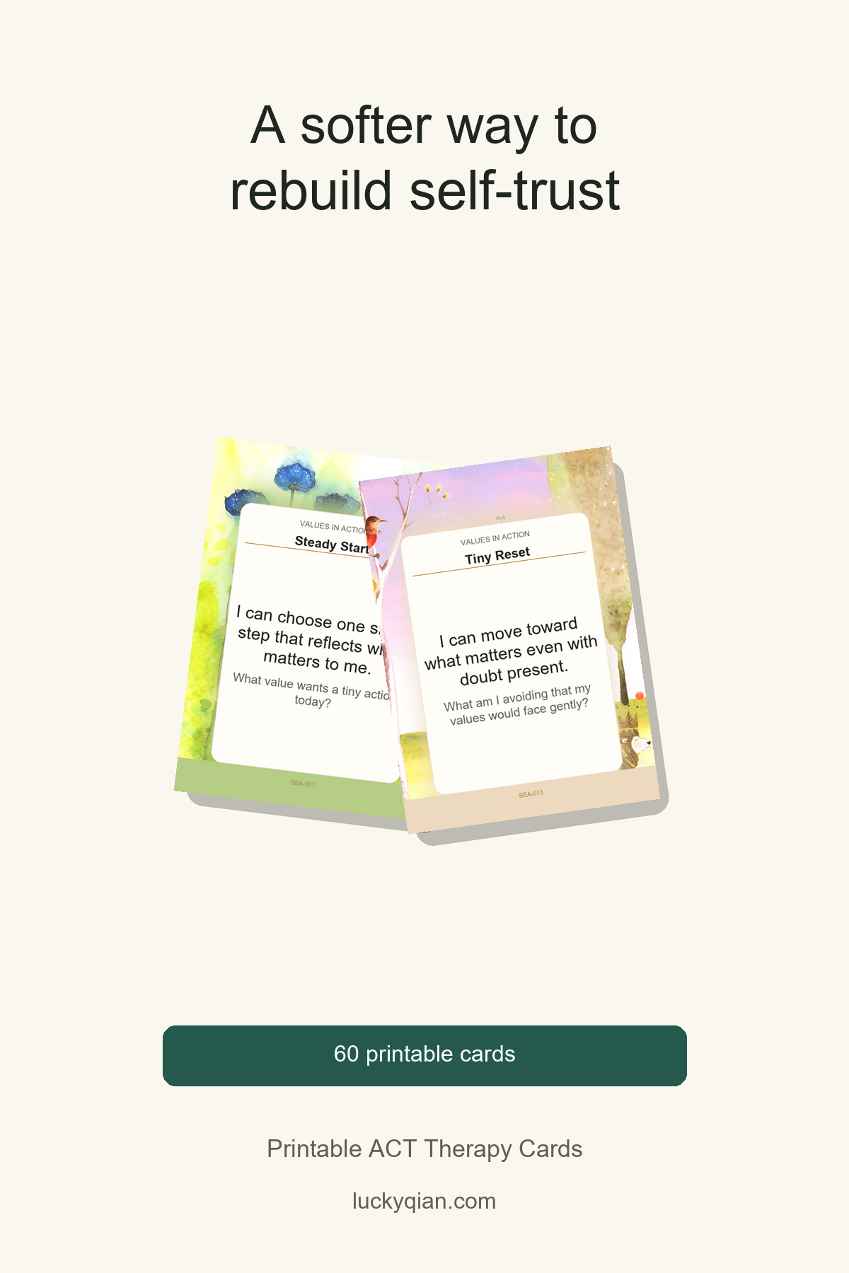 Printable ACT Therapy Cards pin preview