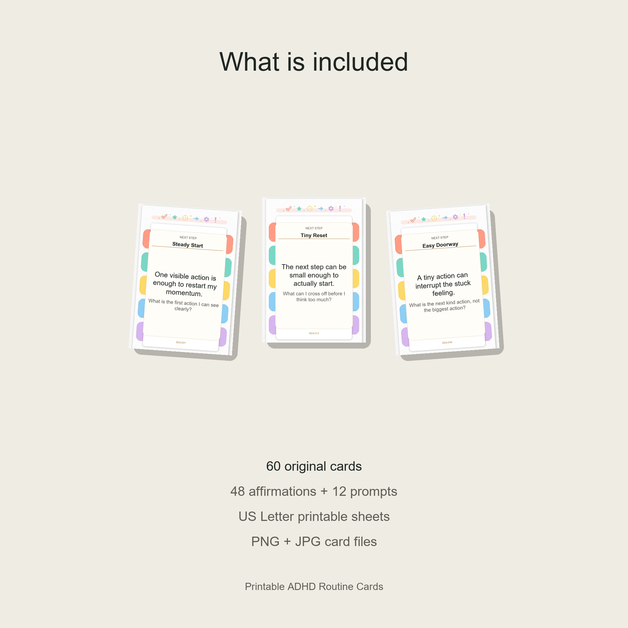 Printable ADHD Routine Cards preview