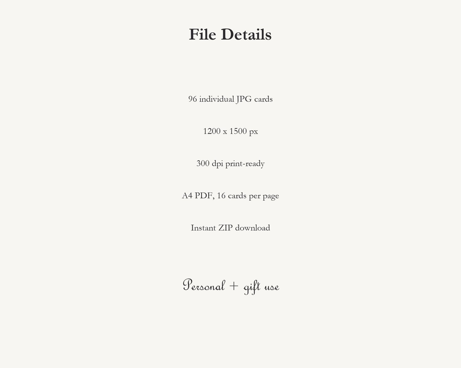 Aesthetic Affirmation Cards - 96 Printable Minim preview