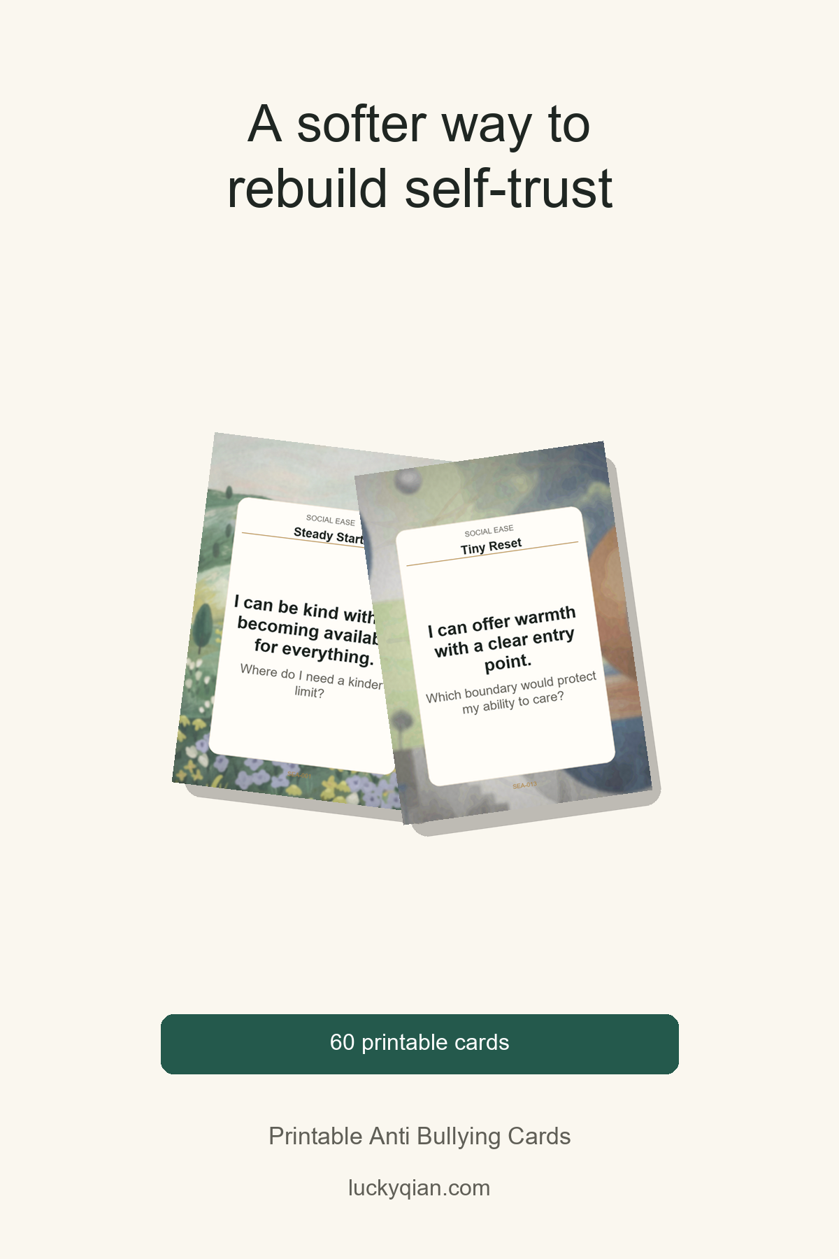 Printable Anti Bullying Cards pin preview