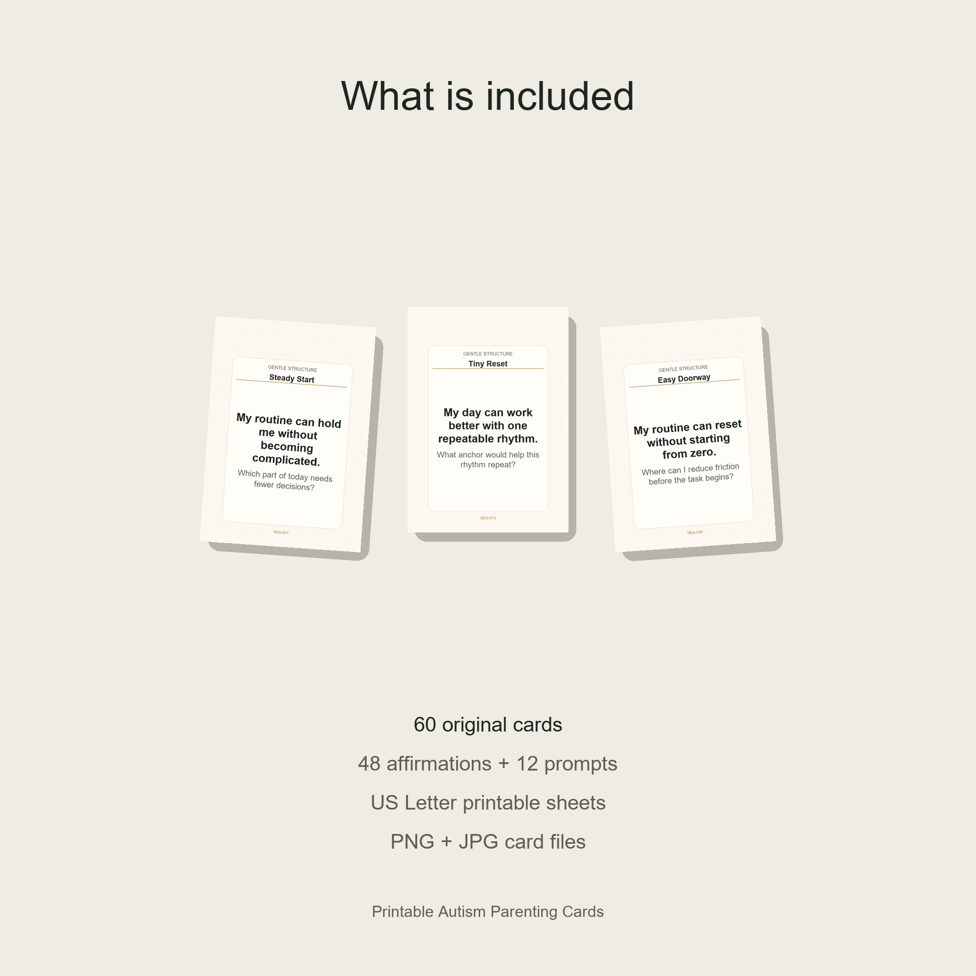 Printable Autism Parenting Cards gallery preview