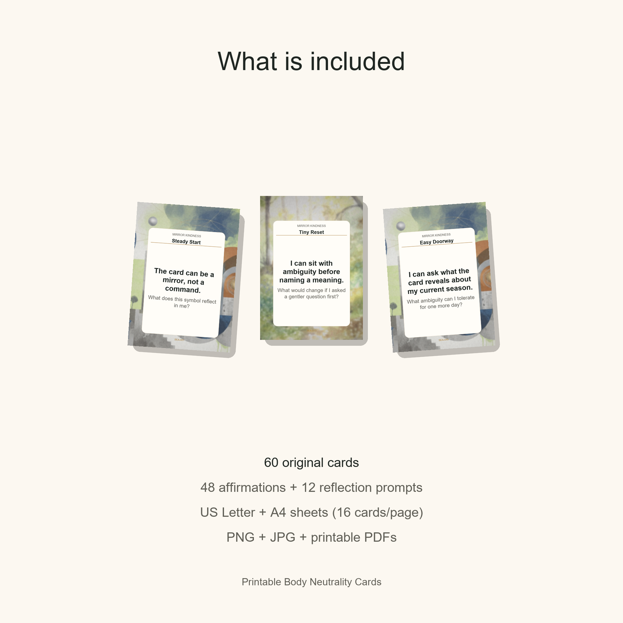 Printable Body Neutrality Cards gallery preview