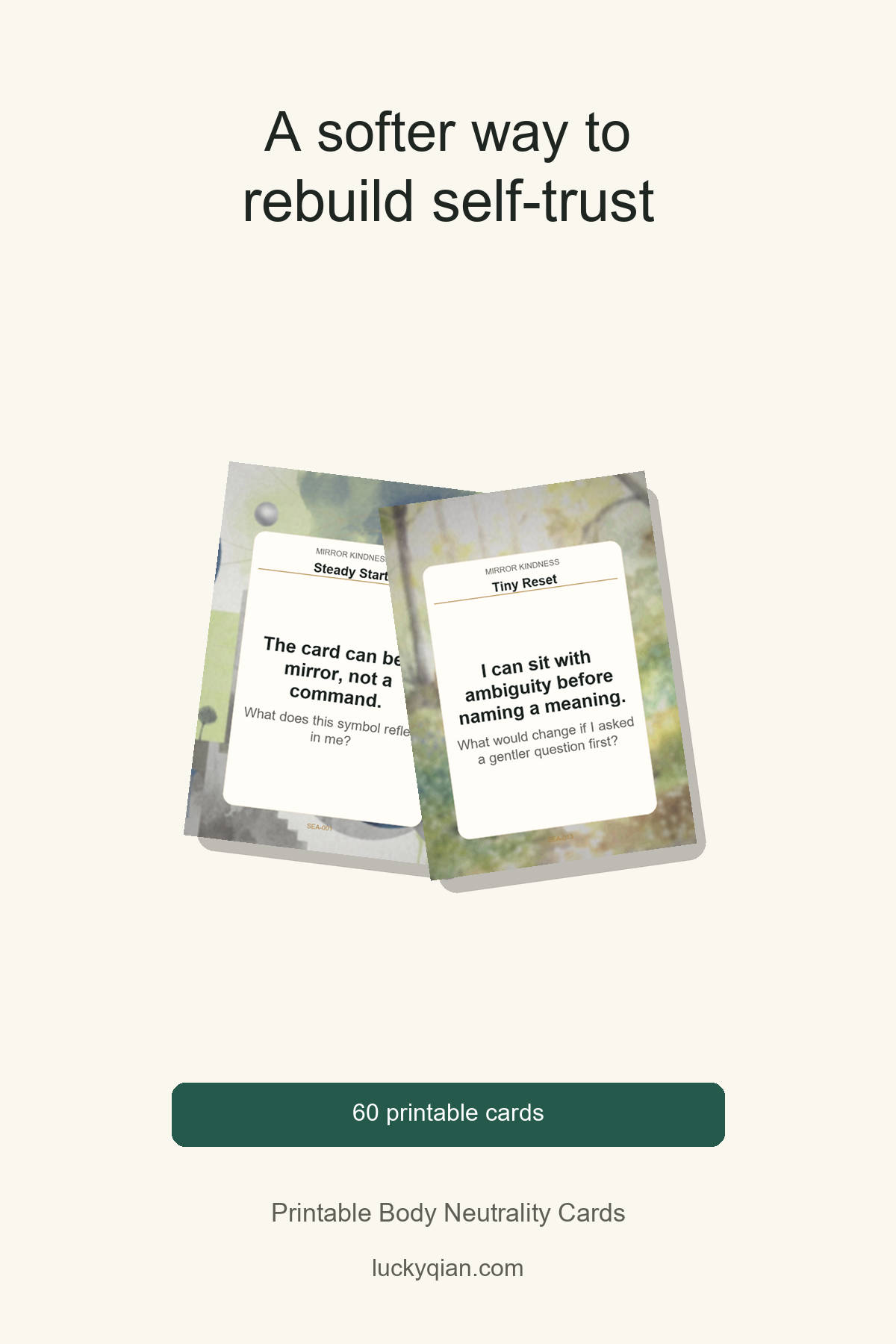 Printable Body Neutrality Cards pin preview