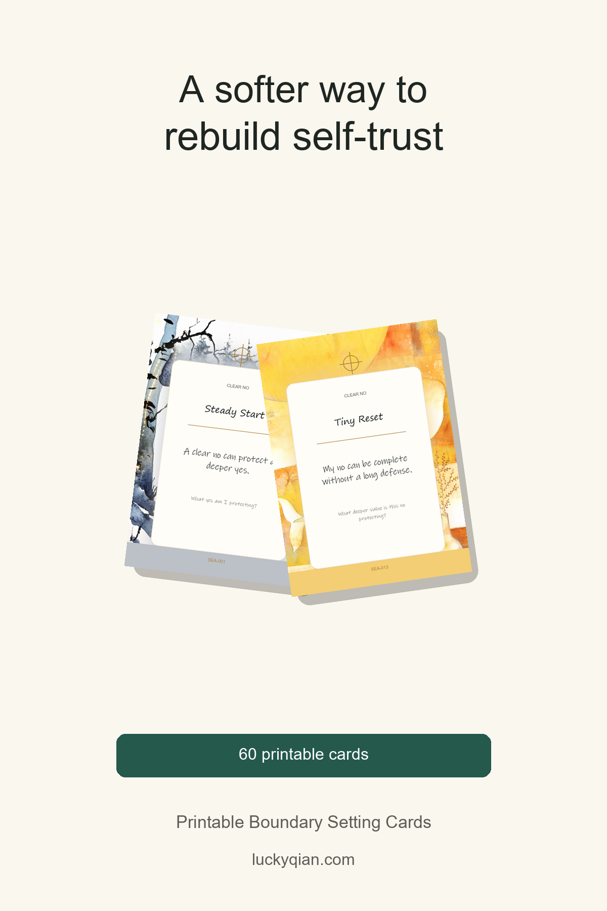 Printable Boundary Setting Cards pin preview
