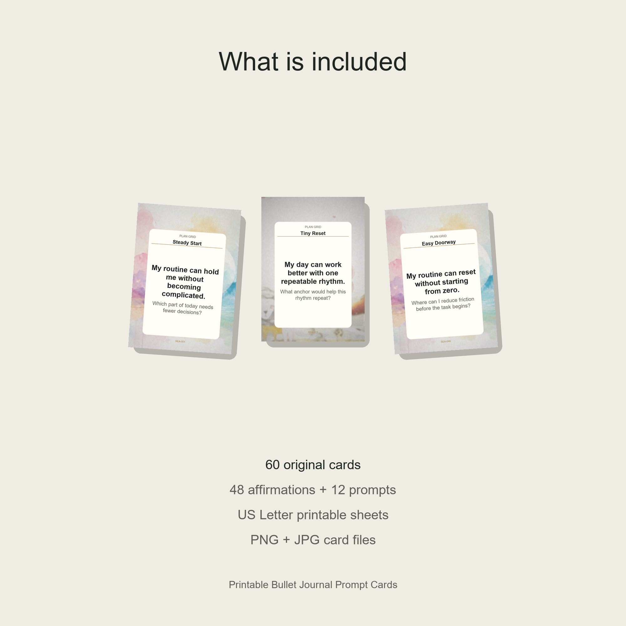 Printable Bullet Journal Prompt Cards gallery preview