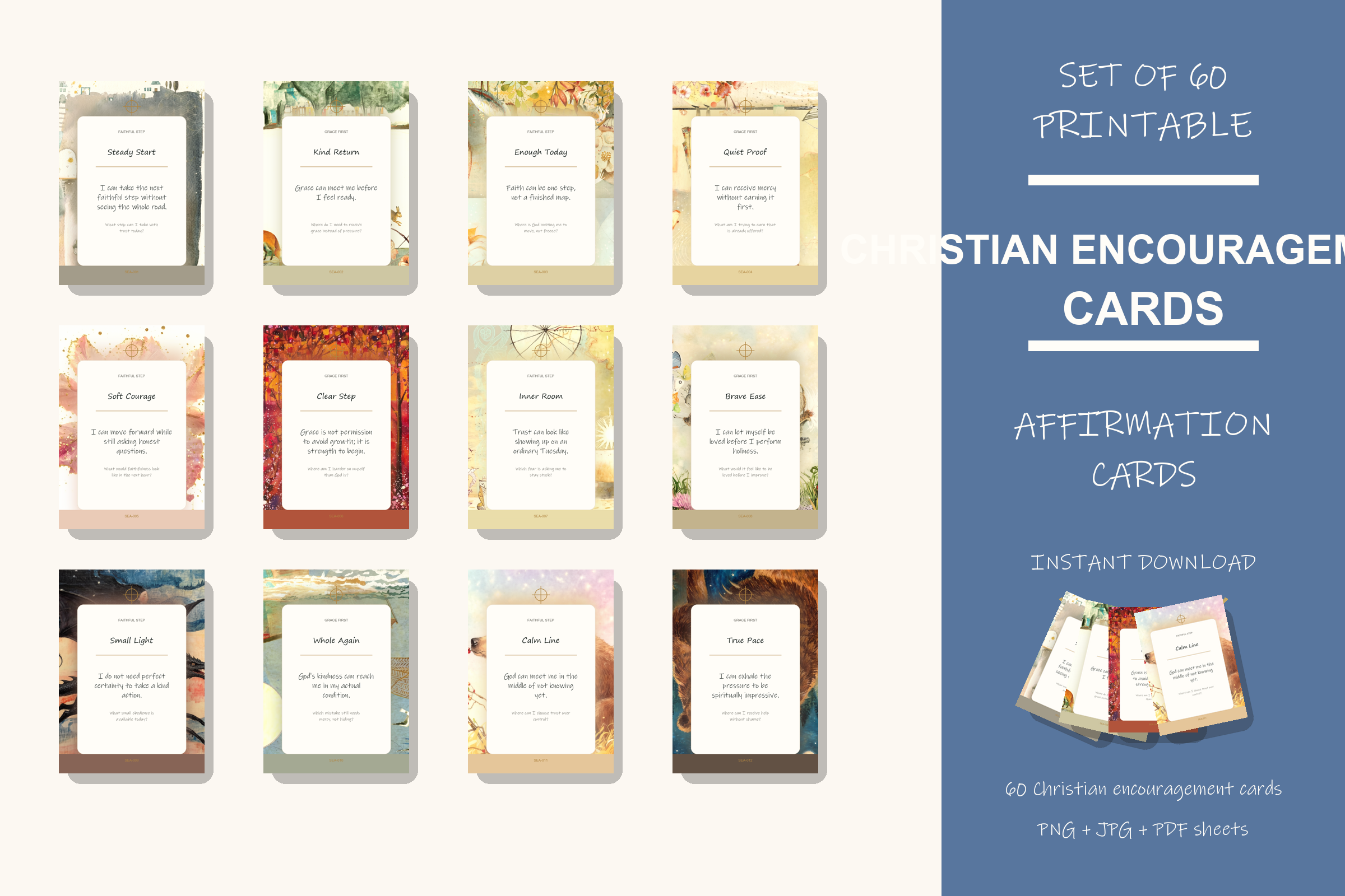Printable Christian Encouragement Cards preview