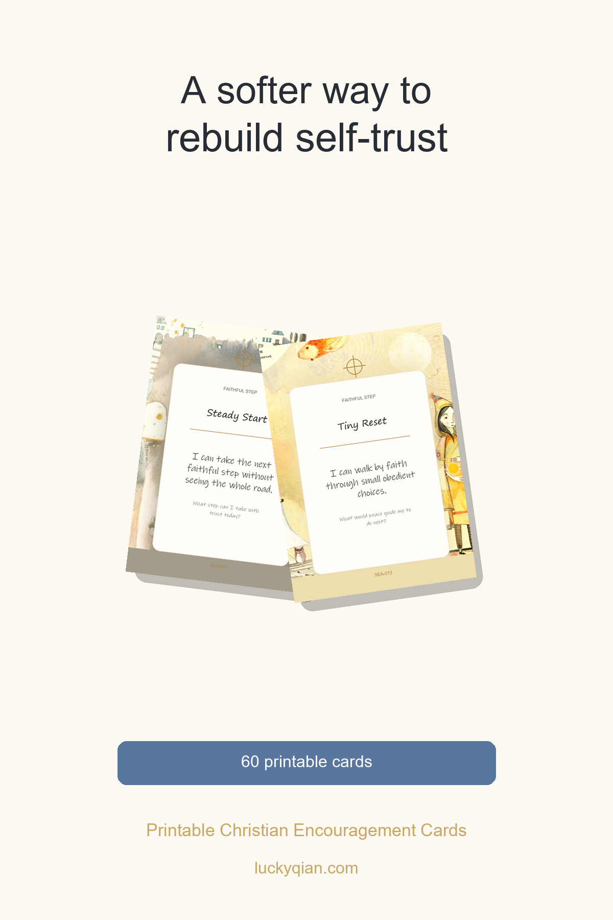 Printable Christian Encouragement Cards pin preview