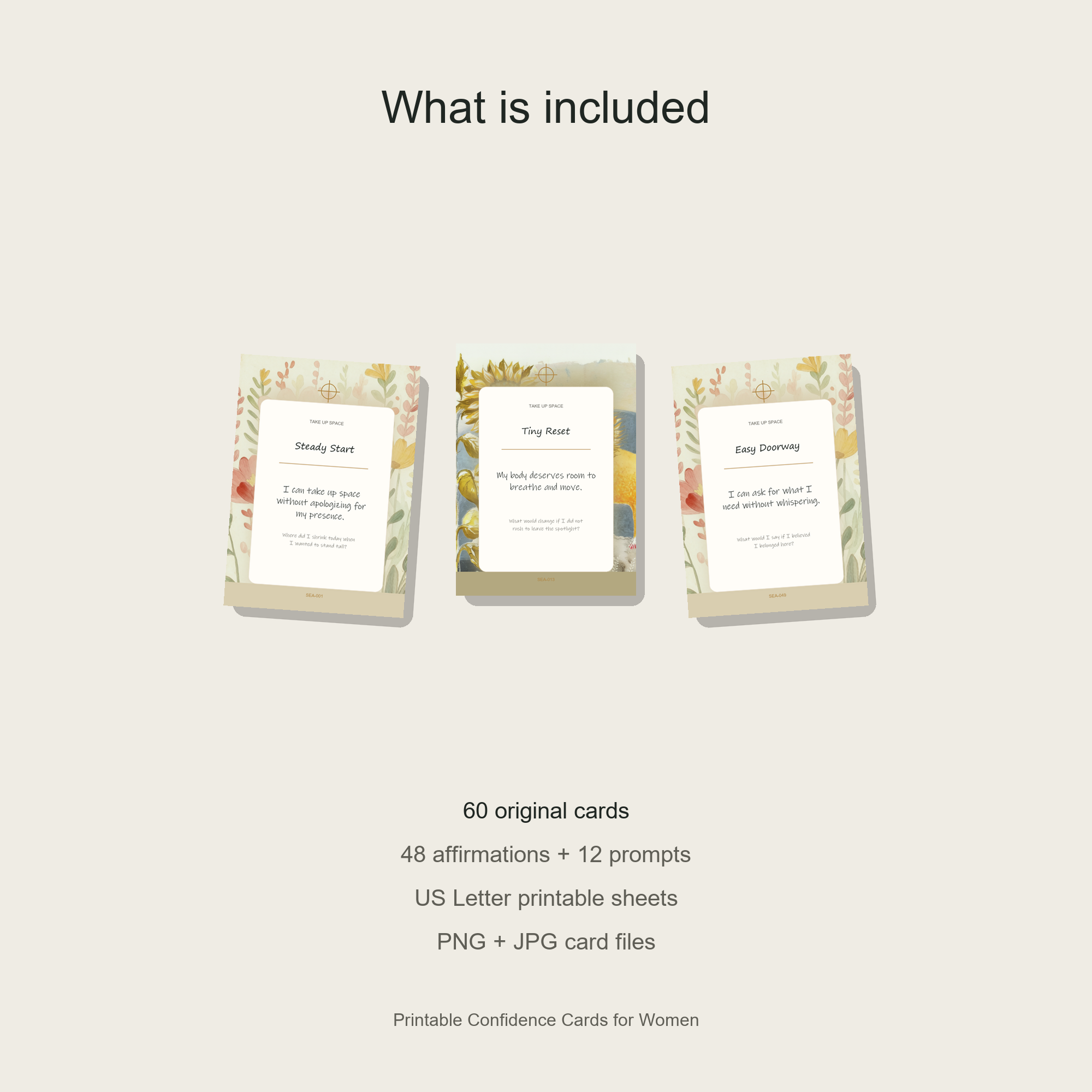 Printable Confidence Cards for Women gallery preview