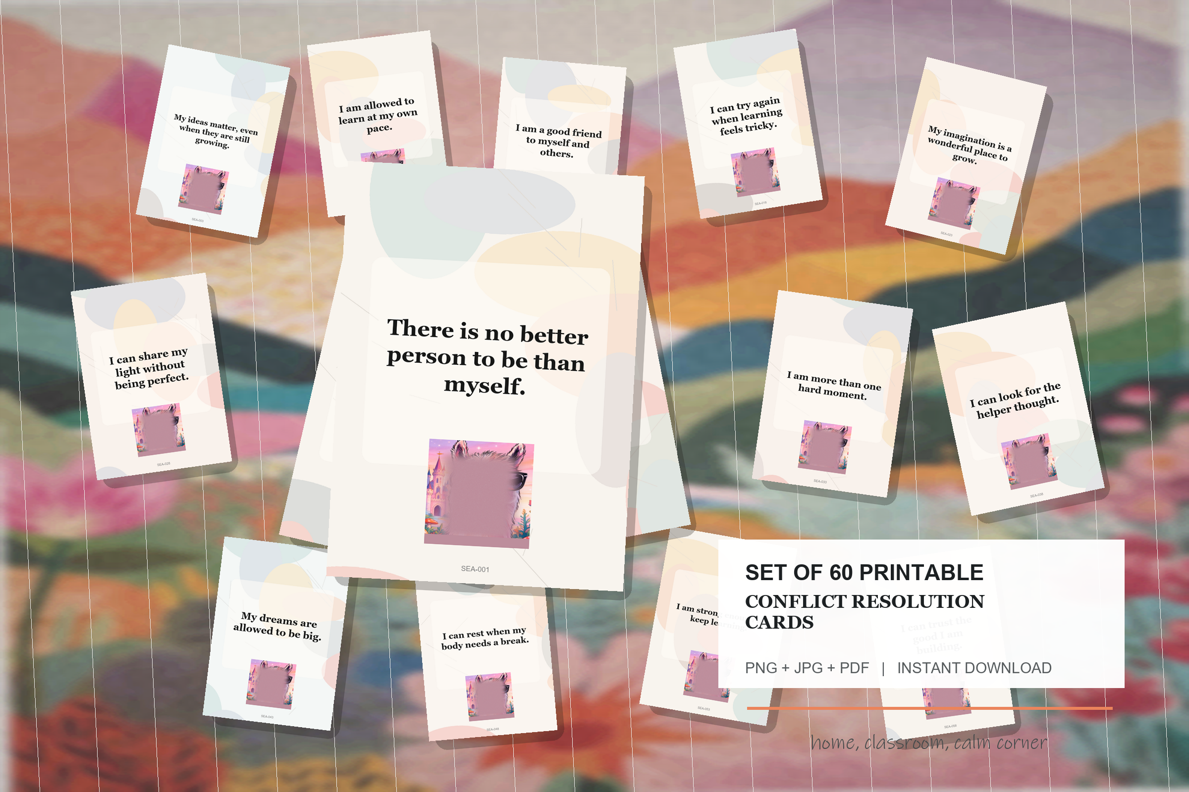 Printable Conflict Resolution Cards preview