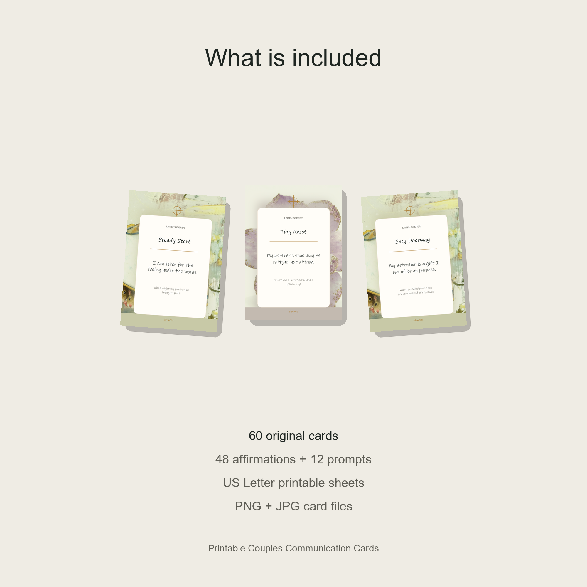 Printable Couples Communication Cards gallery preview