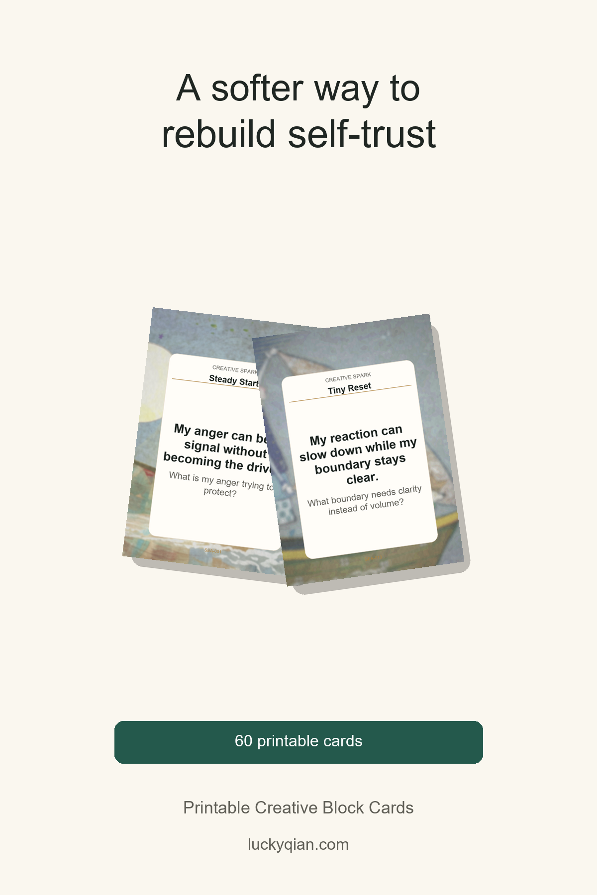 Printable Creative Block Cards pin preview