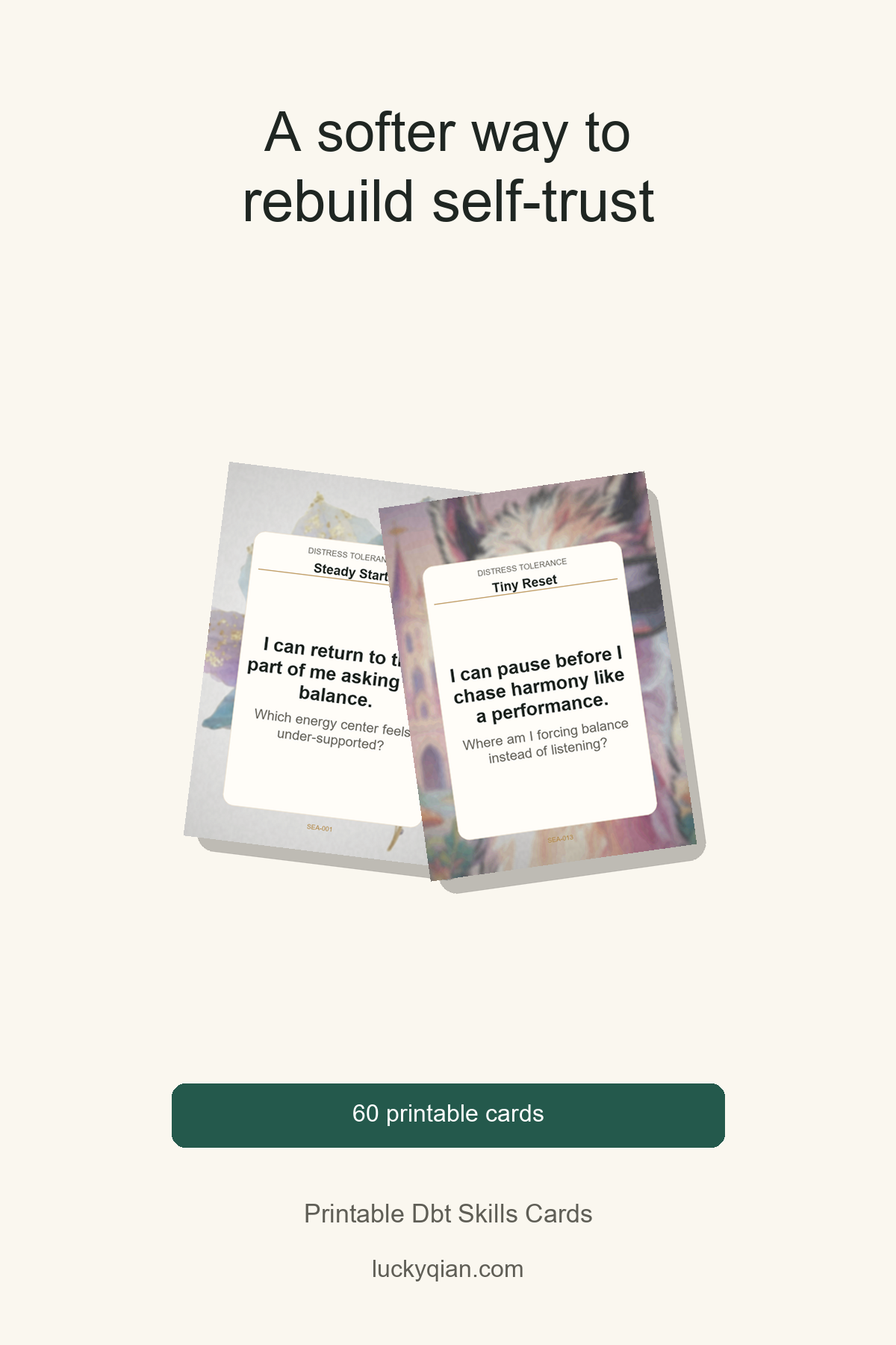 Printable Dbt Skills Cards pin preview