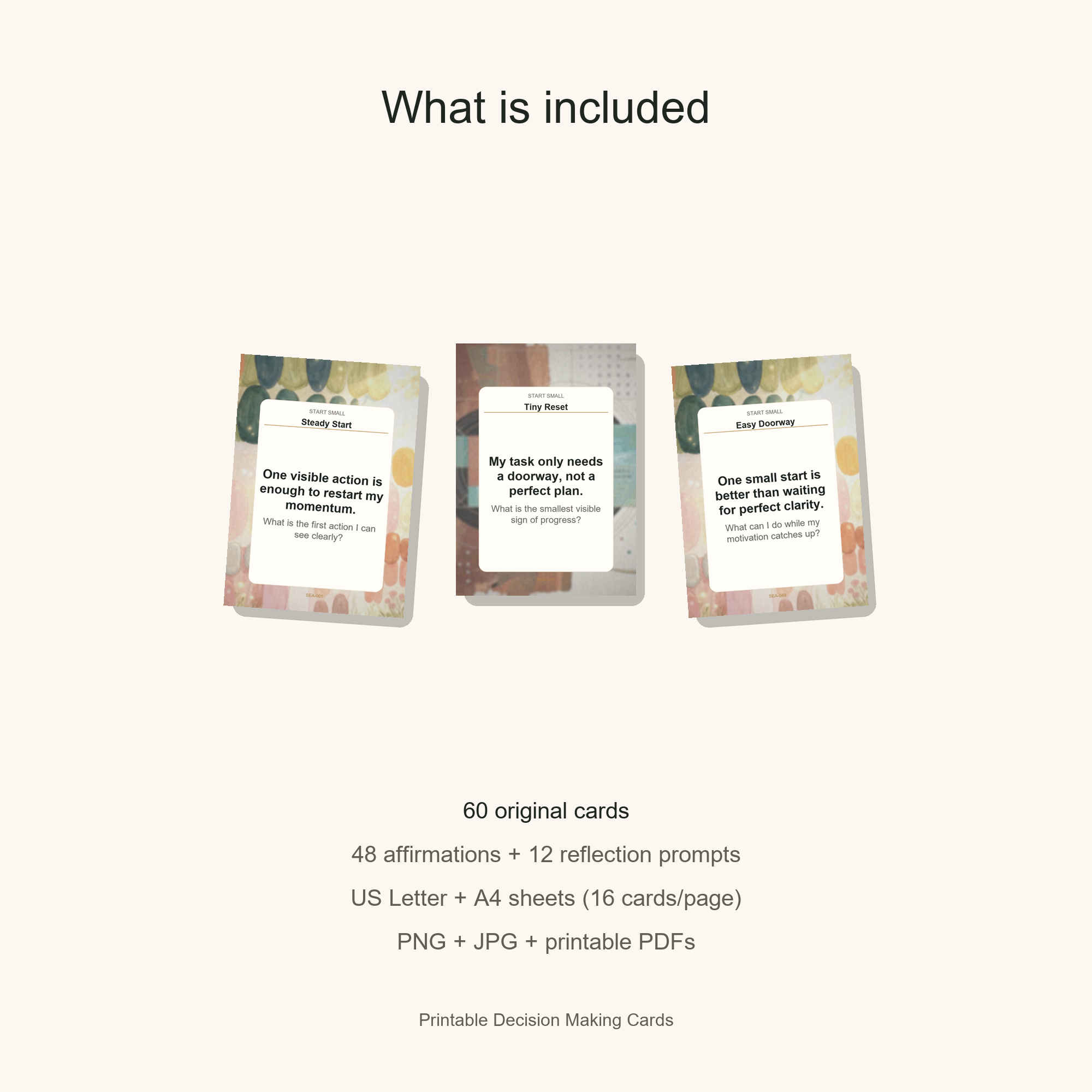 Printable Decision Making Cards gallery preview