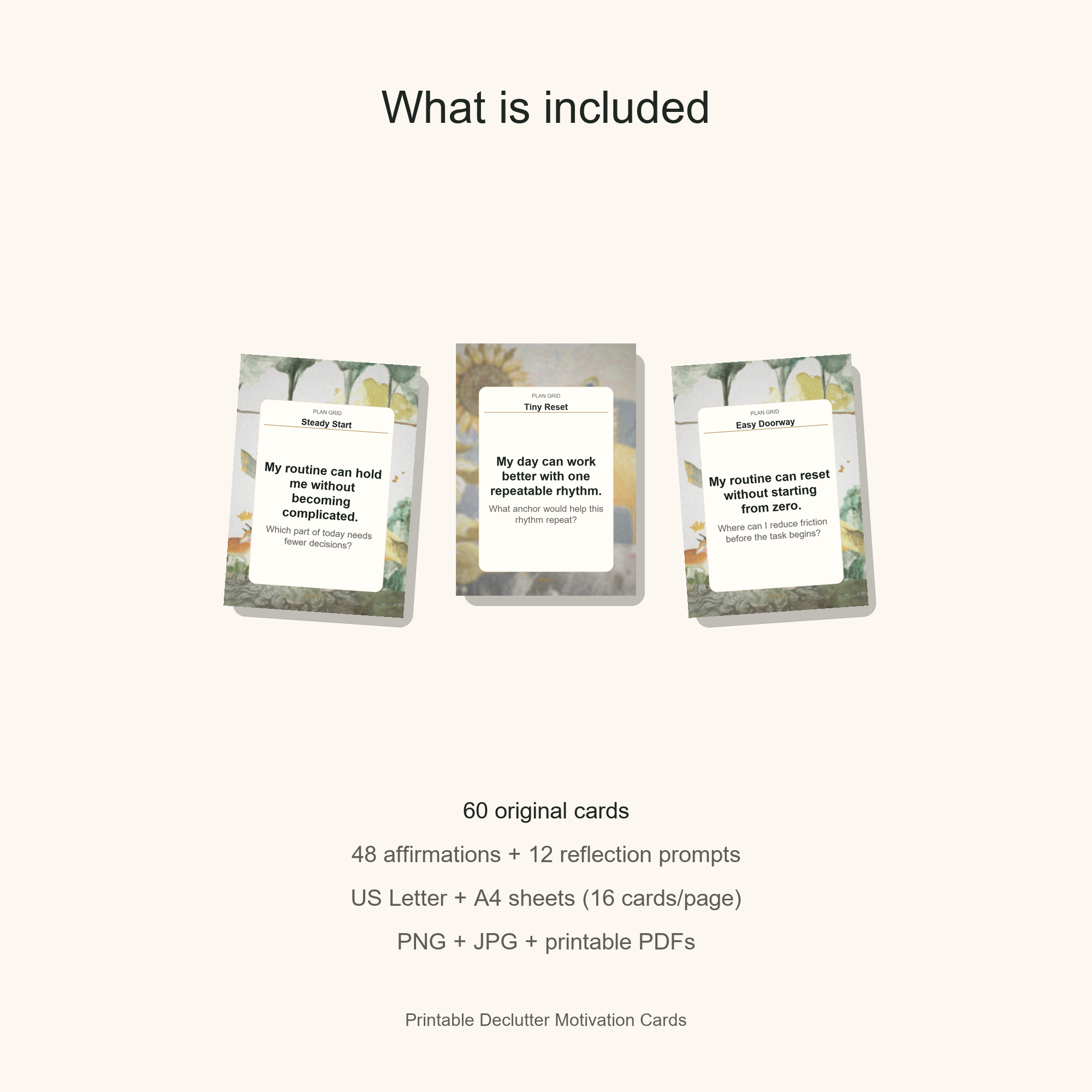 Printable Declutter Motivation Cards gallery preview