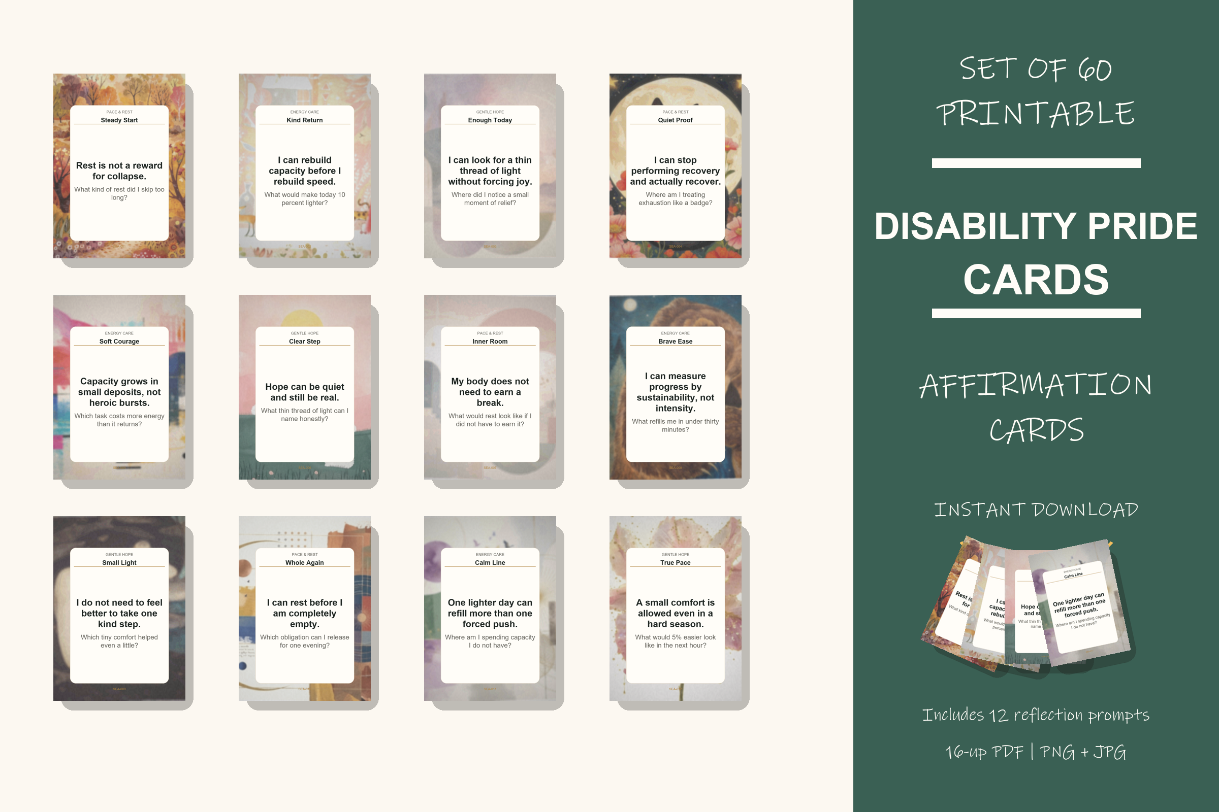 Printable Disability Pride Cards preview
