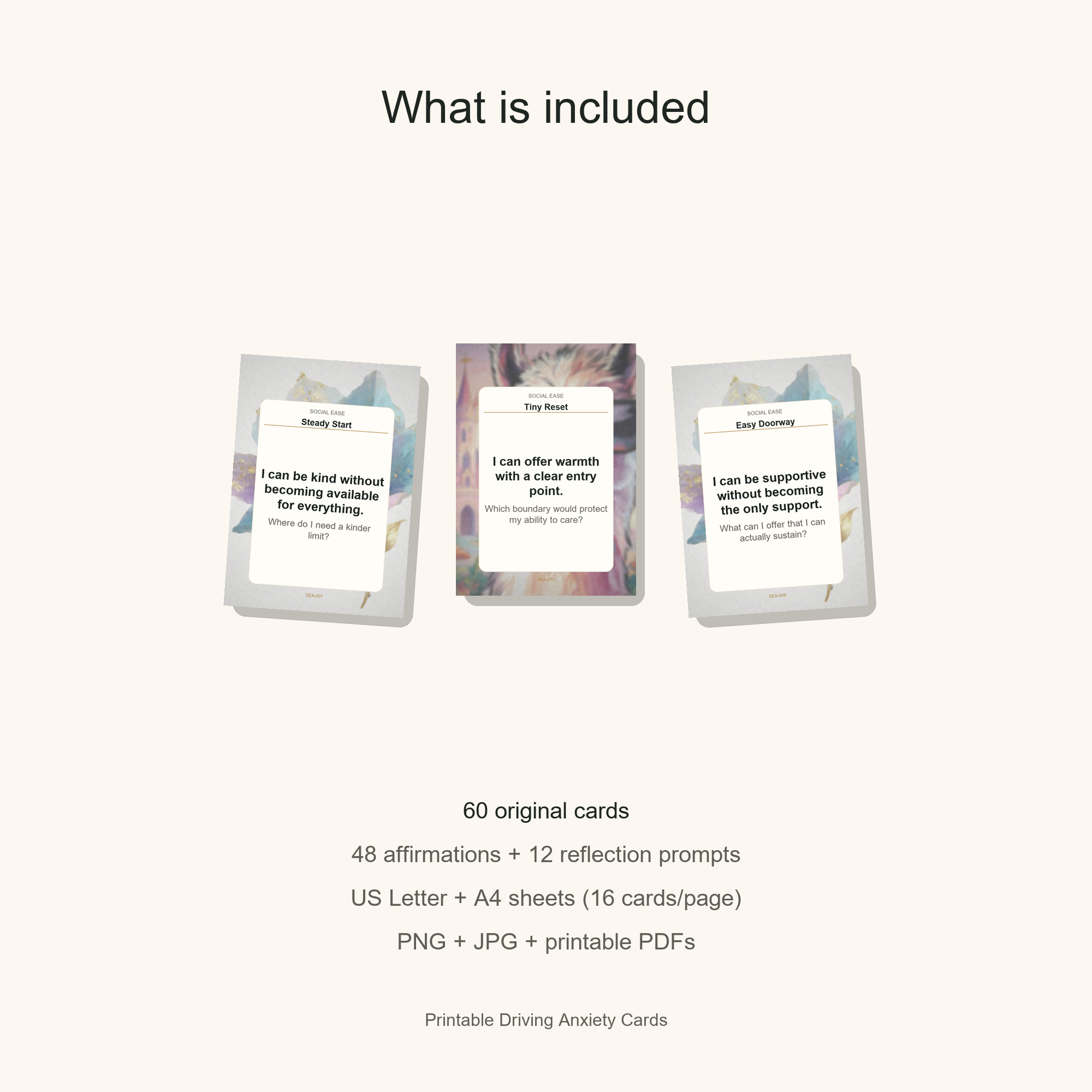 Printable Driving Anxiety Cards gallery preview