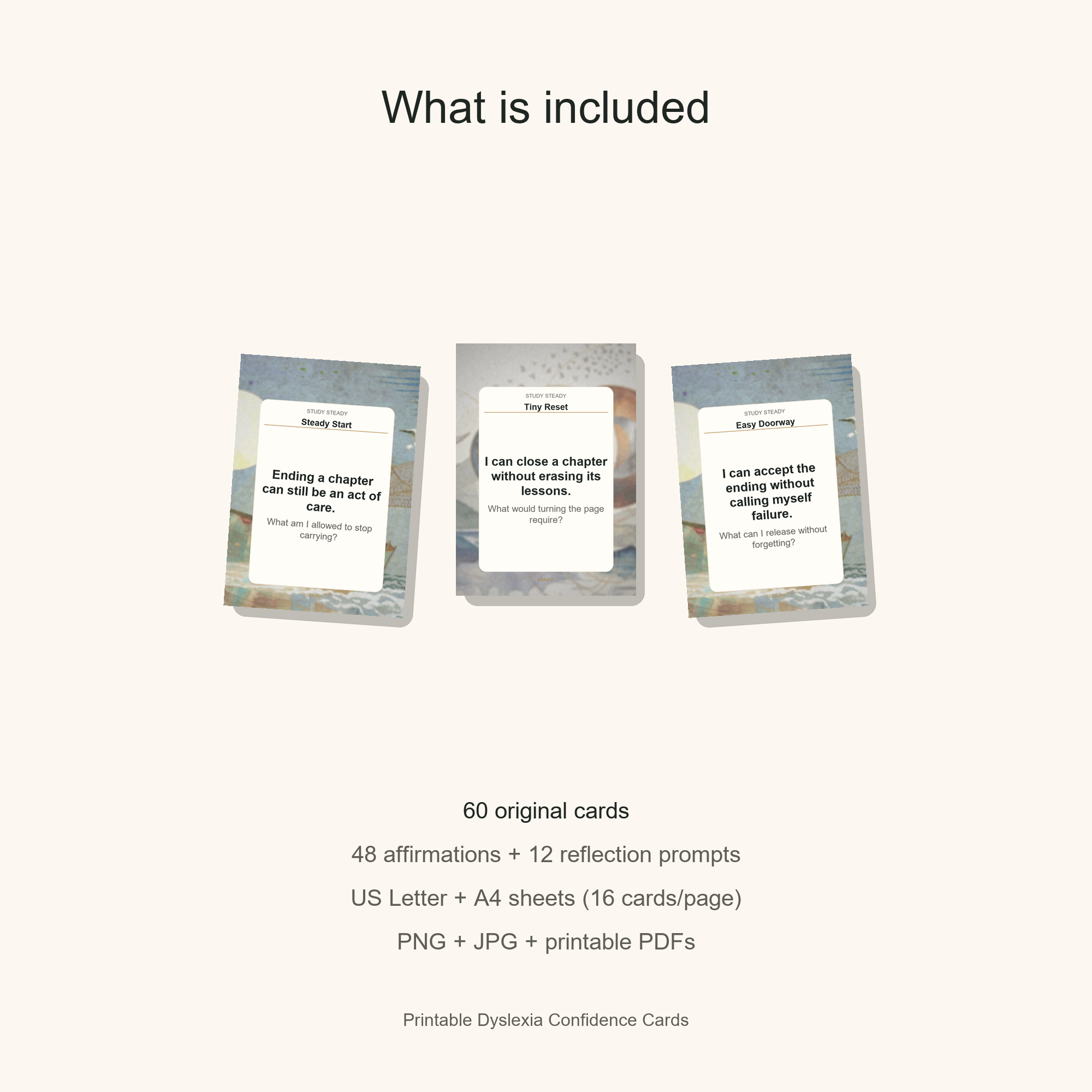 Printable Dyslexia Confidence Cards gallery preview