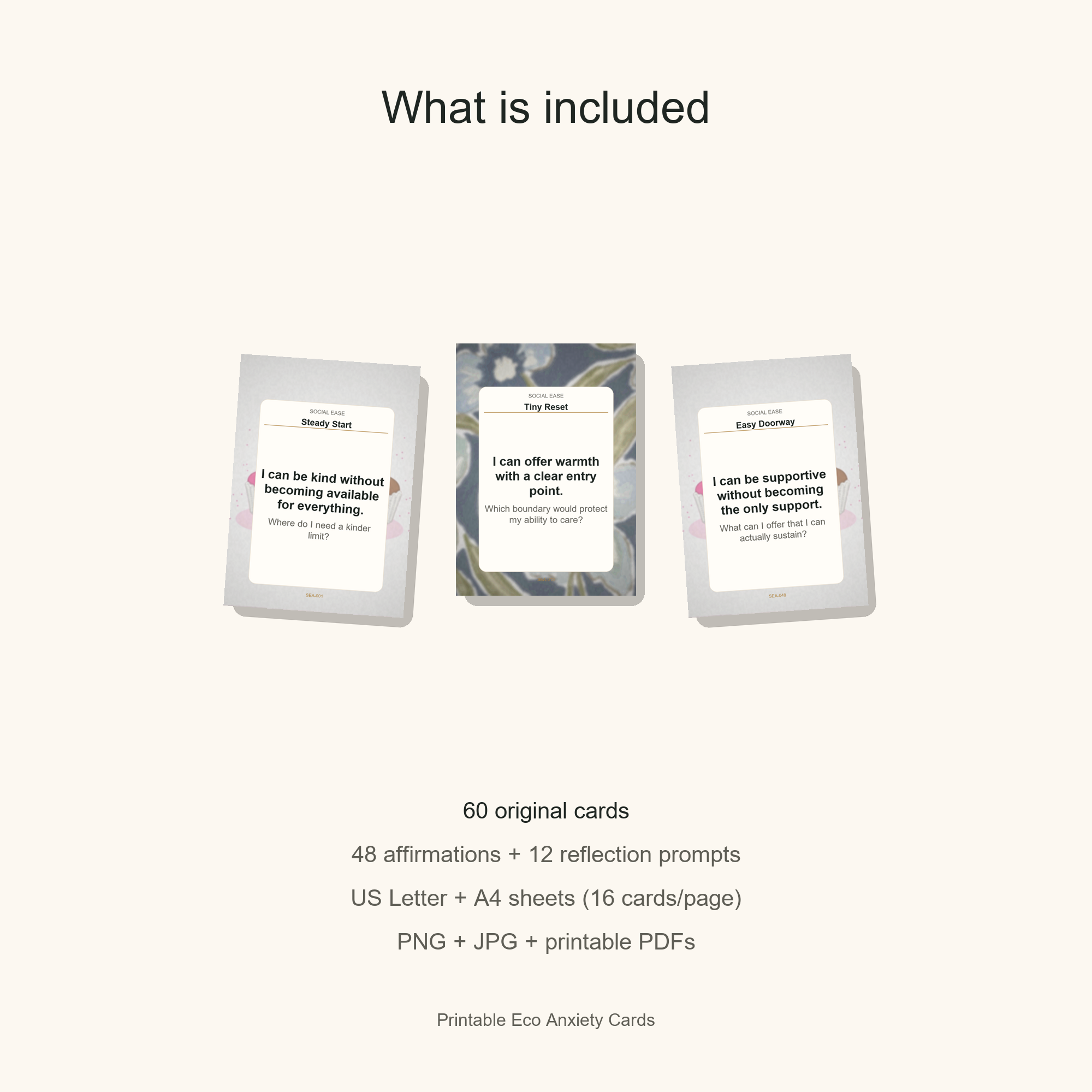 Printable Eco Anxiety Cards gallery preview