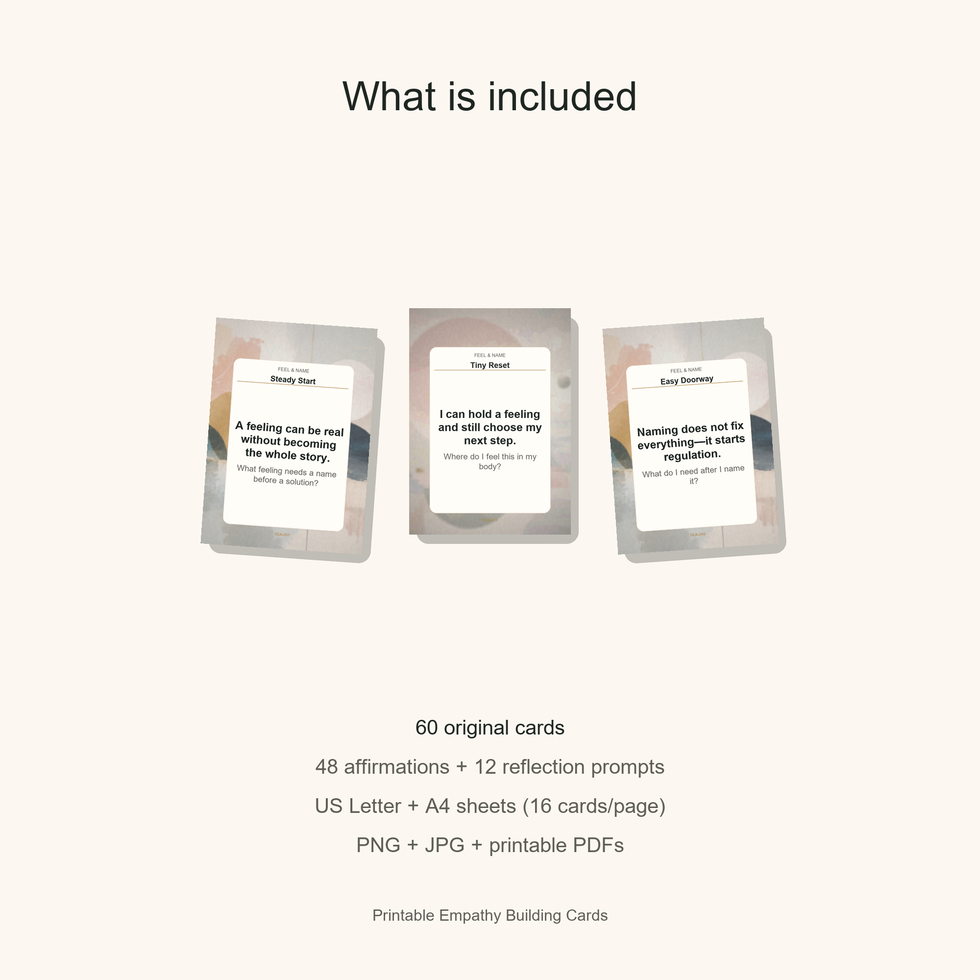 Printable Empathy Building Cards gallery preview