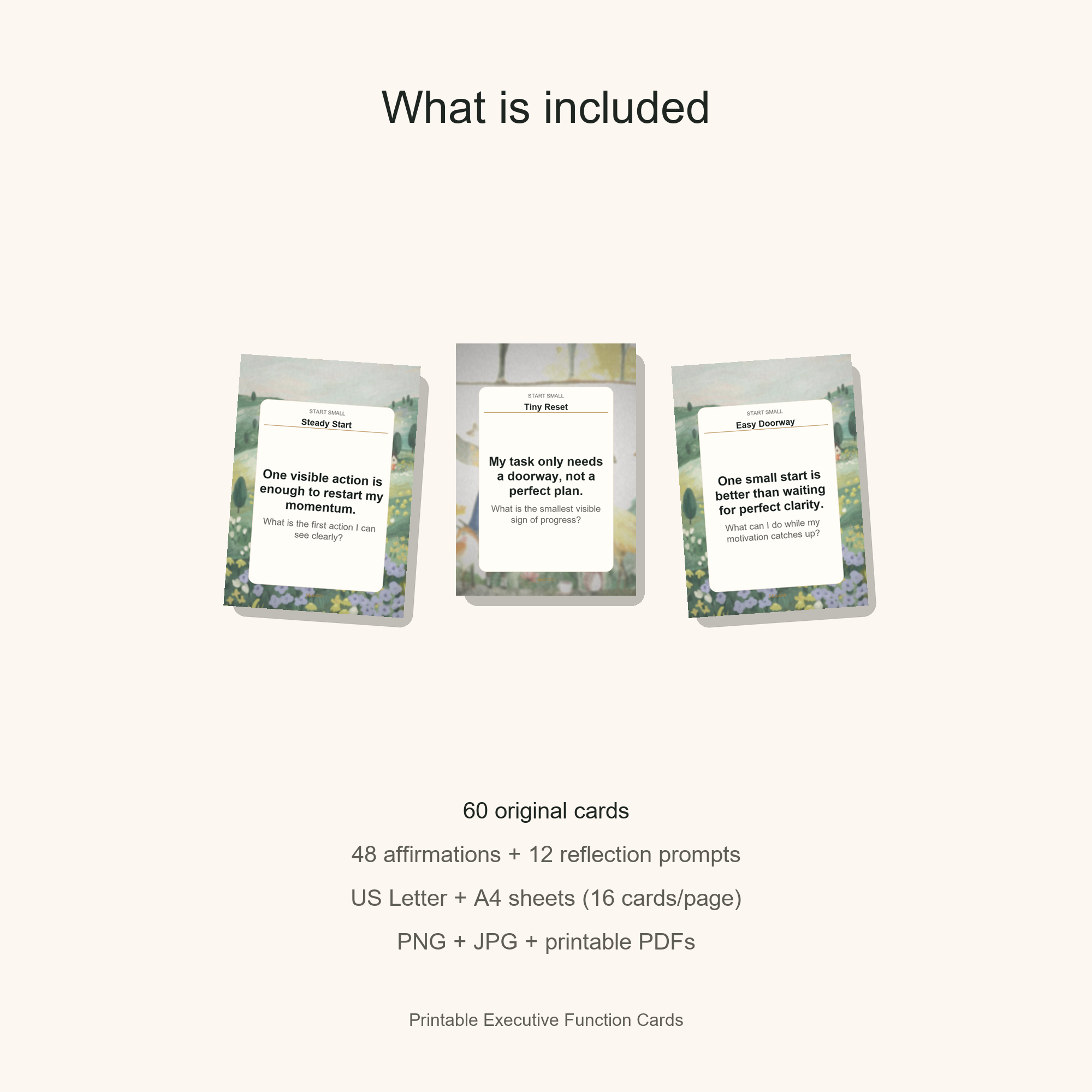 Printable Executive Function Cards gallery preview