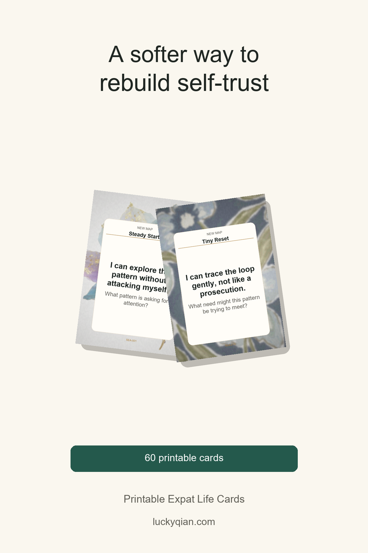 Printable Expat Life Cards pin preview