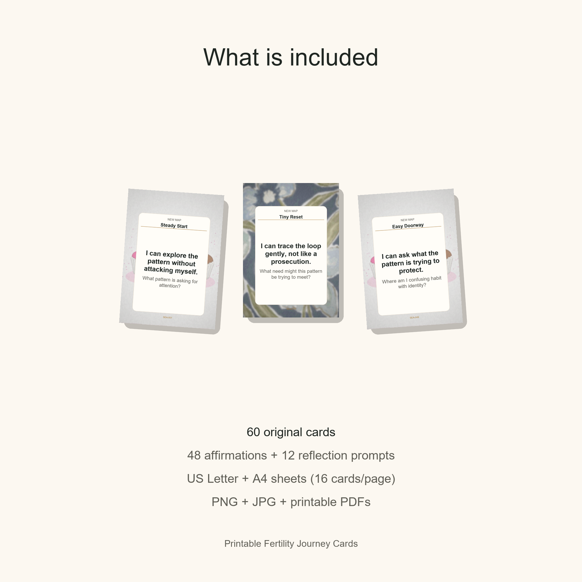 Printable Fertility Journey Cards gallery preview