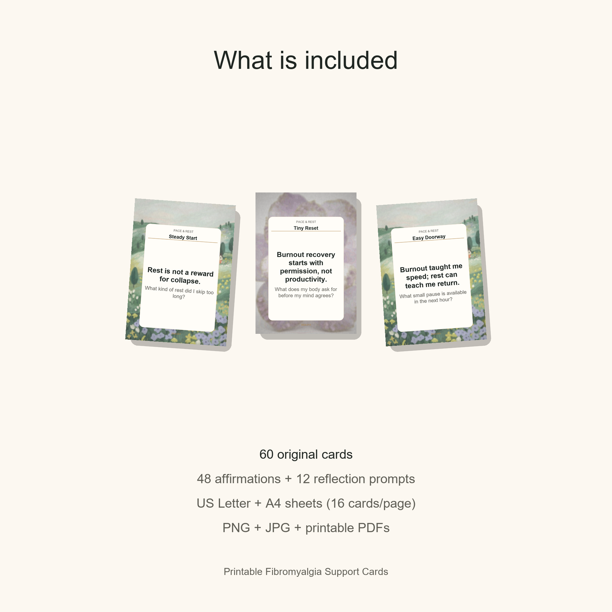Printable Fibromyalgia Support Cards gallery preview