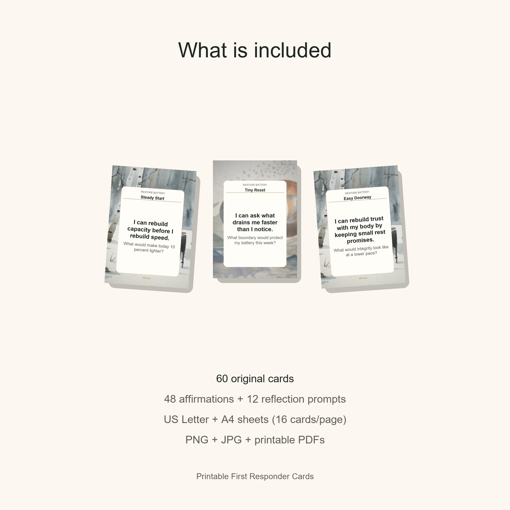 Printable First Responder Cards gallery preview