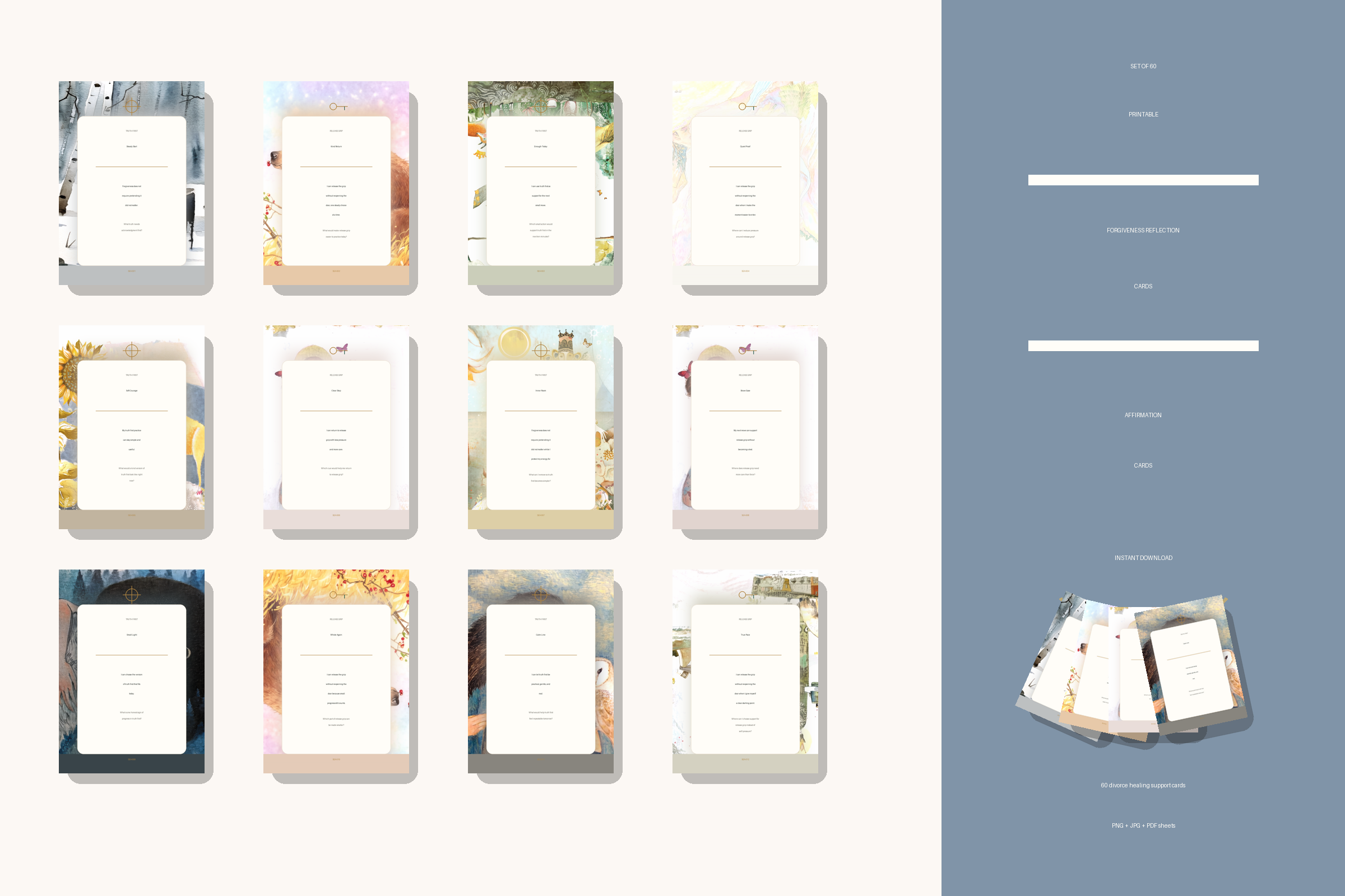 Printable Forgiveness Reflection Cards preview