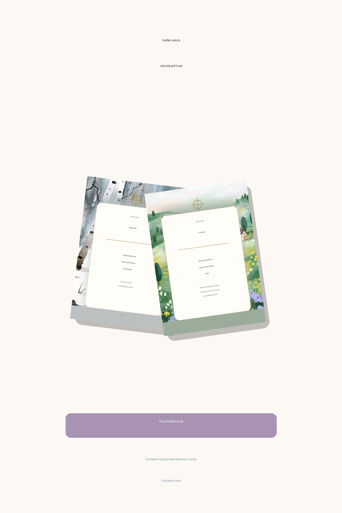 Printable Forgiveness Reflection Cards pin preview