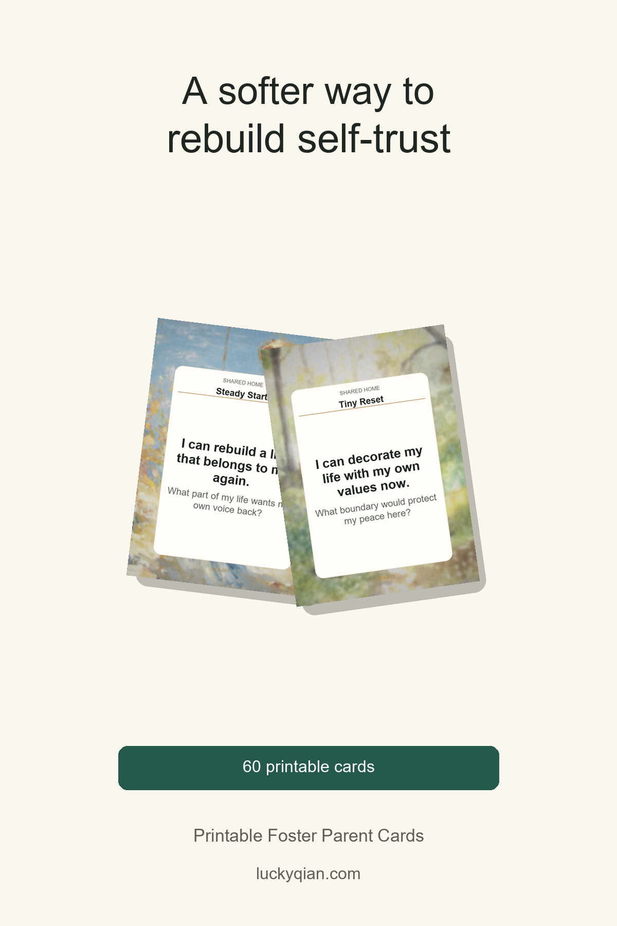 Printable Foster Parent Cards pin preview