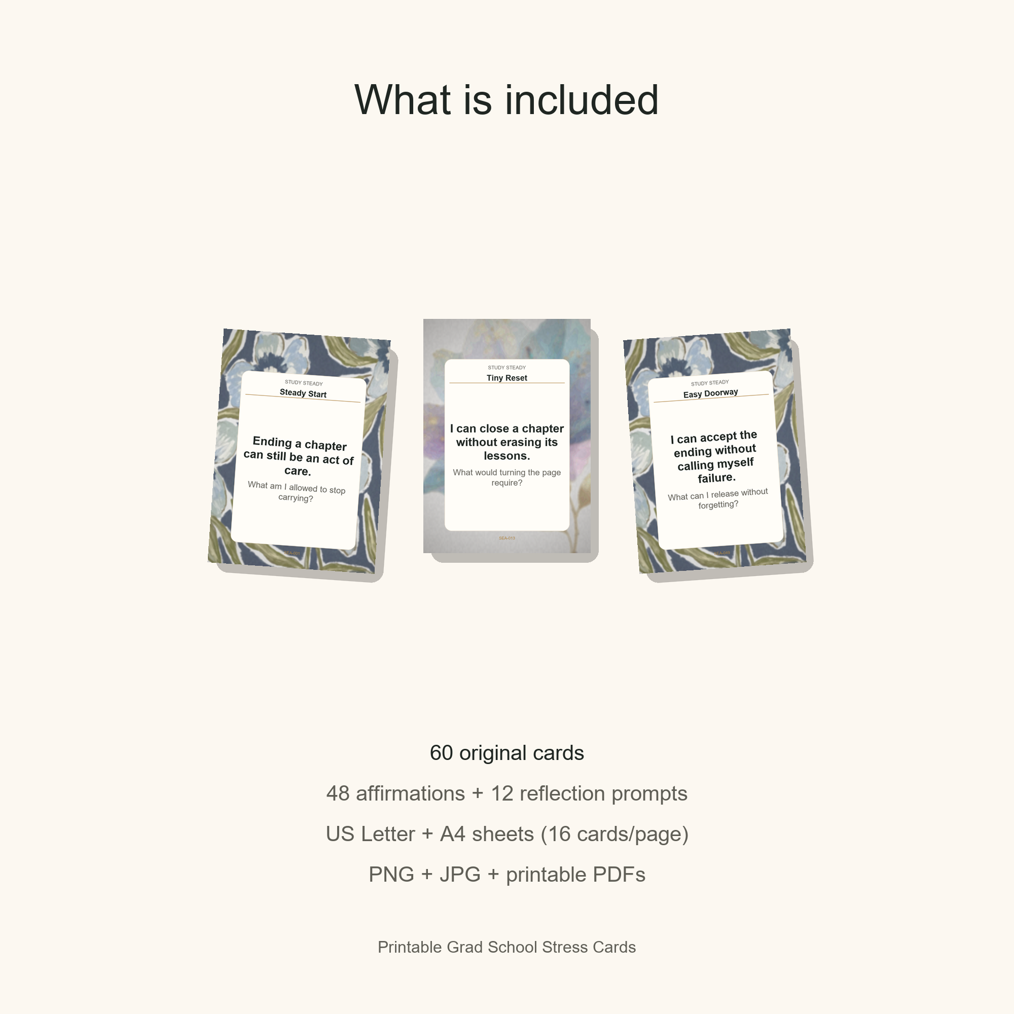 Printable Grad School Stress Cards gallery preview