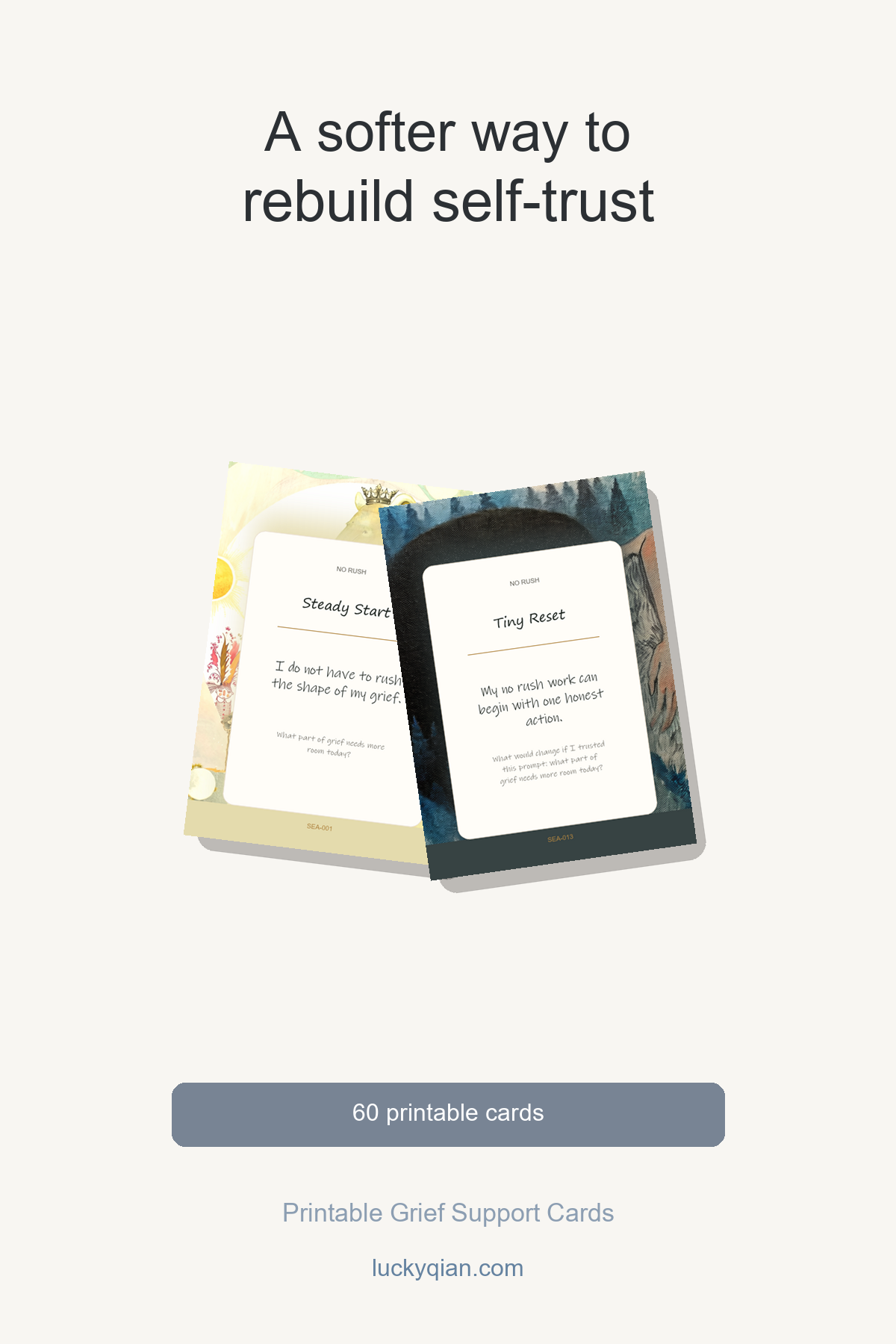 Printable Grief Support Cards pin preview