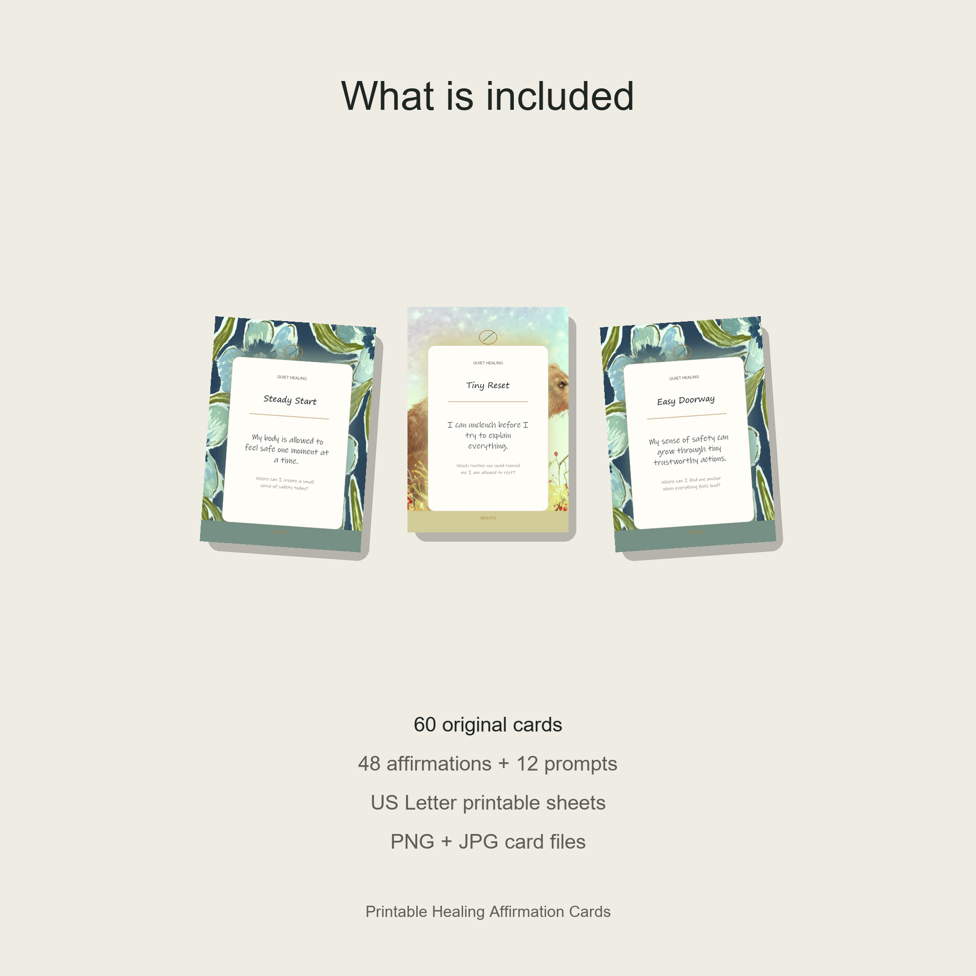 Printable Healing Affirmation Cards gallery preview
