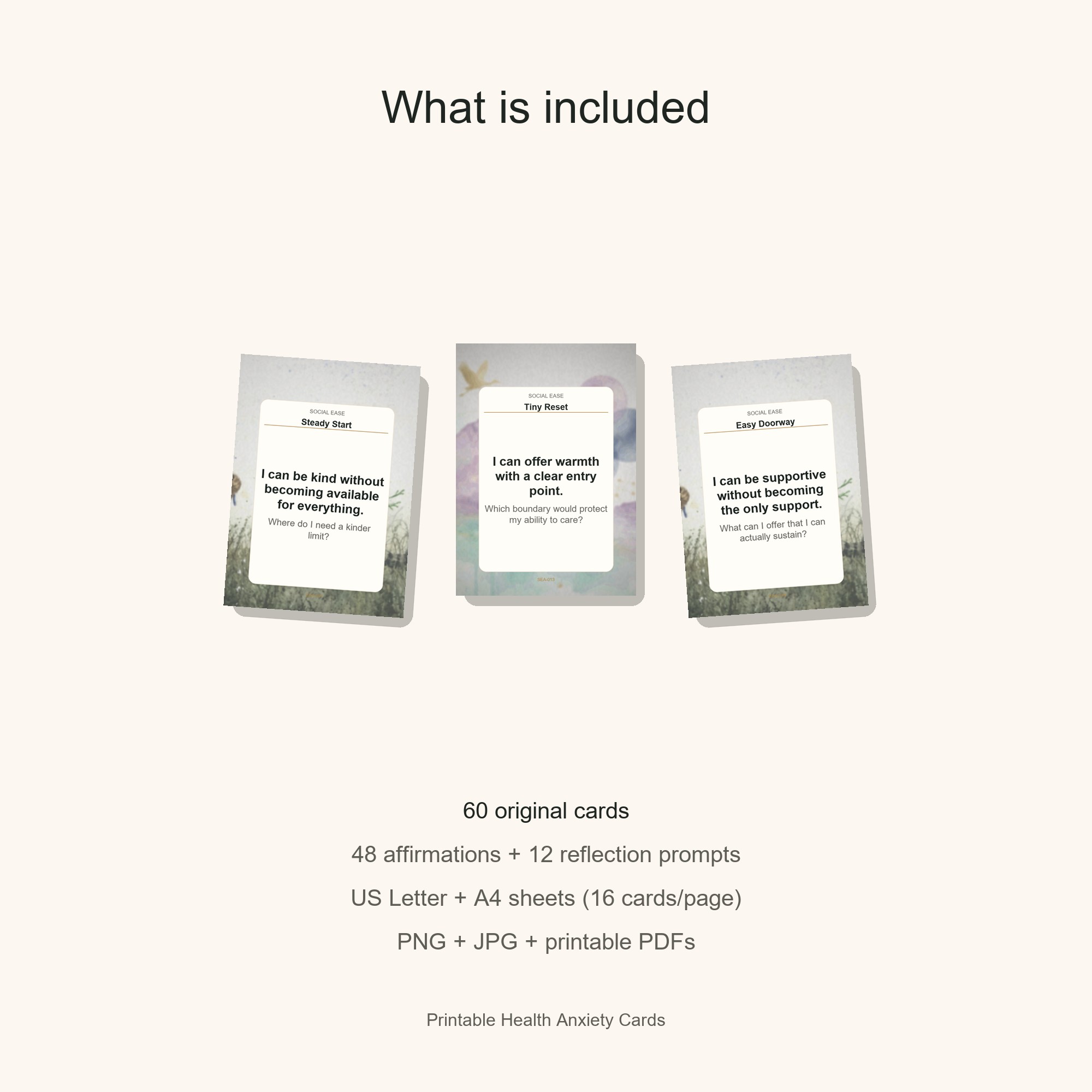 Printable Health Anxiety Cards gallery preview