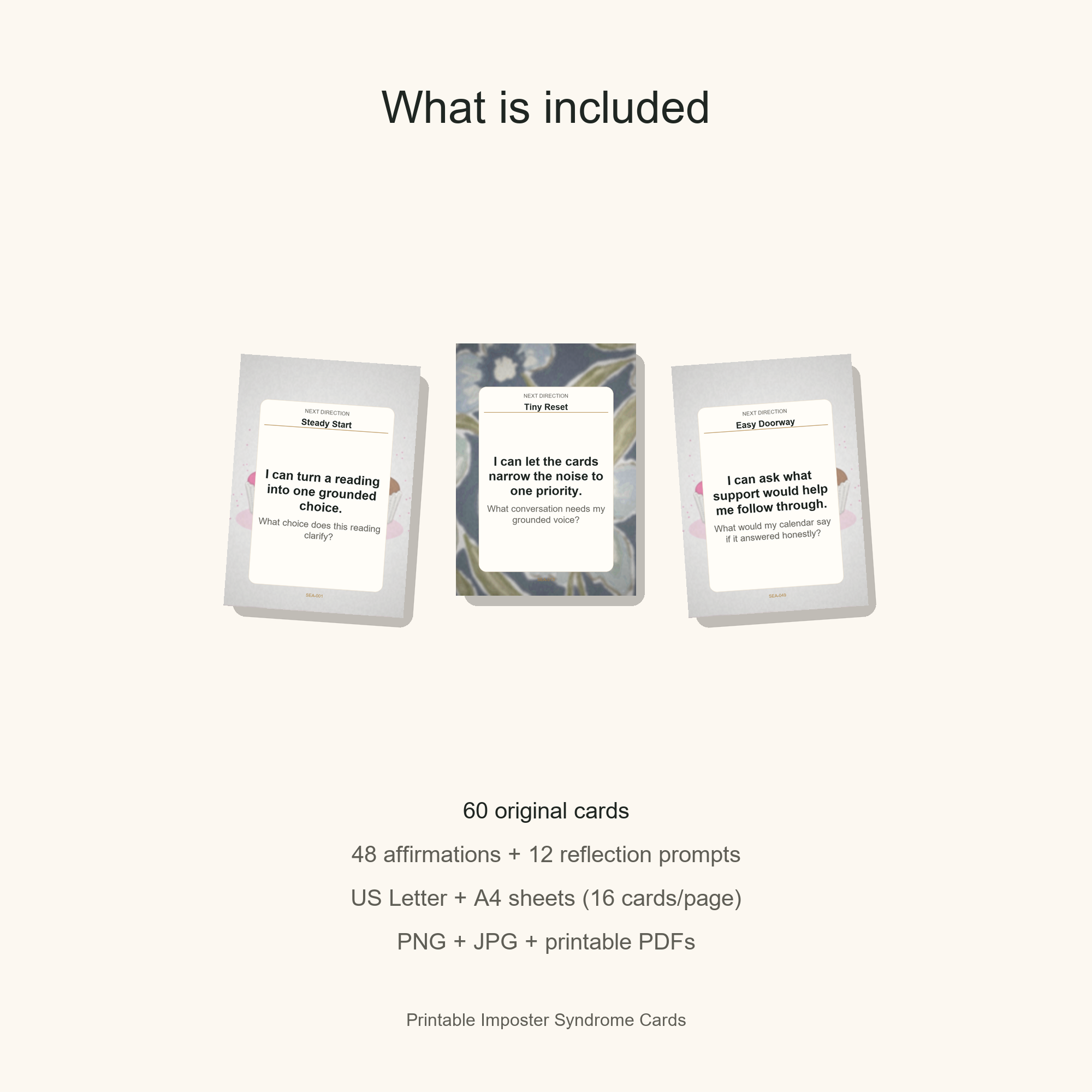 Printable Imposter Syndrome Cards gallery preview