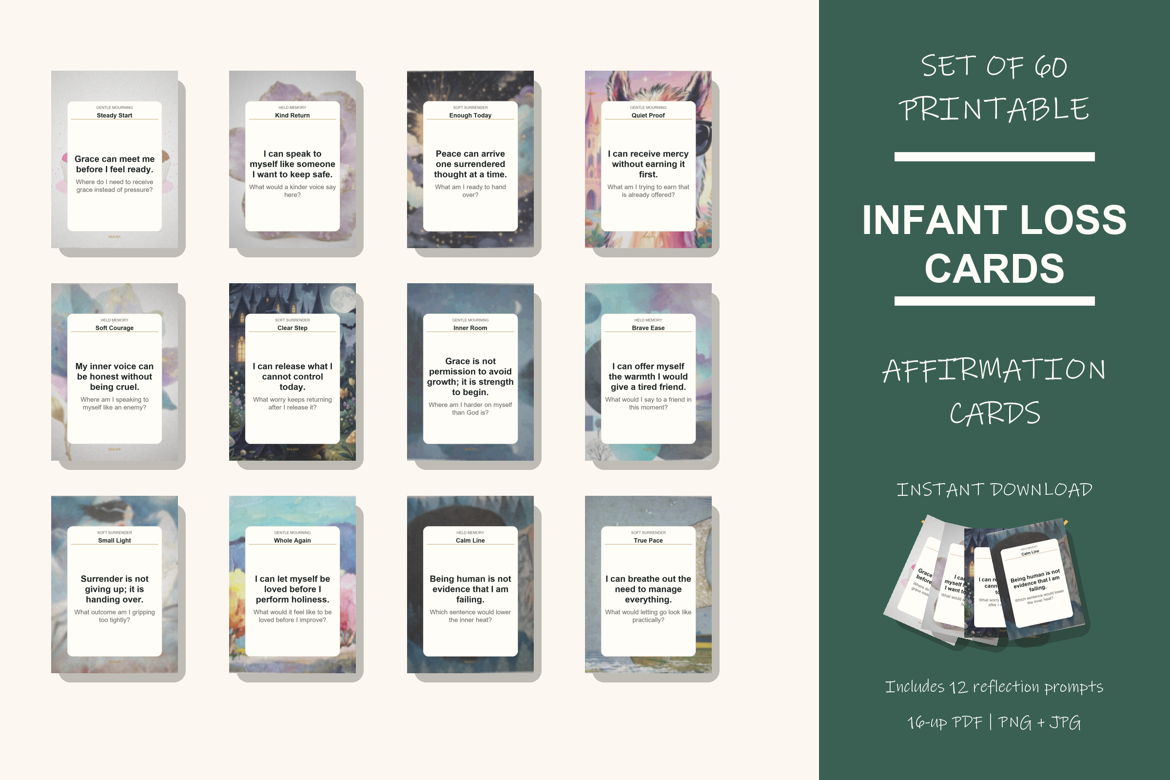 Printable Infant Loss Cards preview