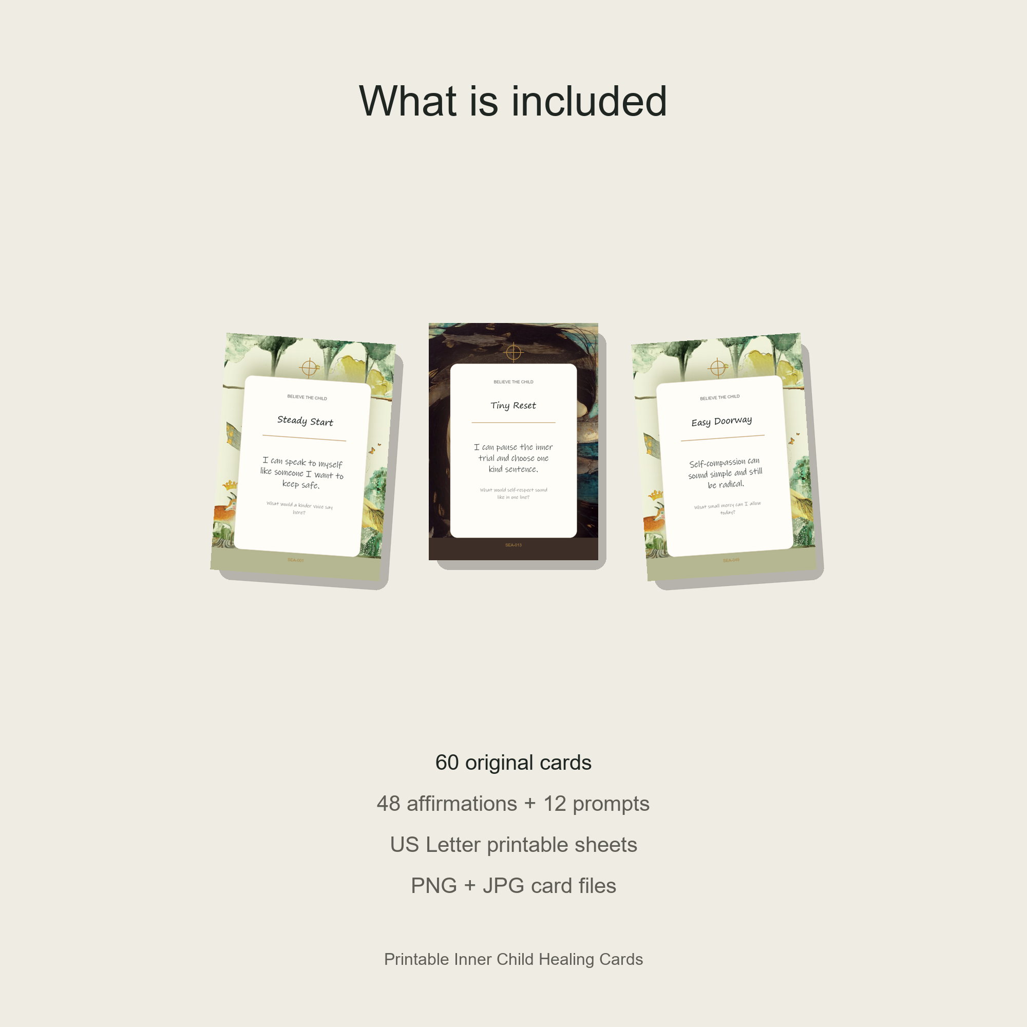 Printable Inner Child Healing Cards gallery preview