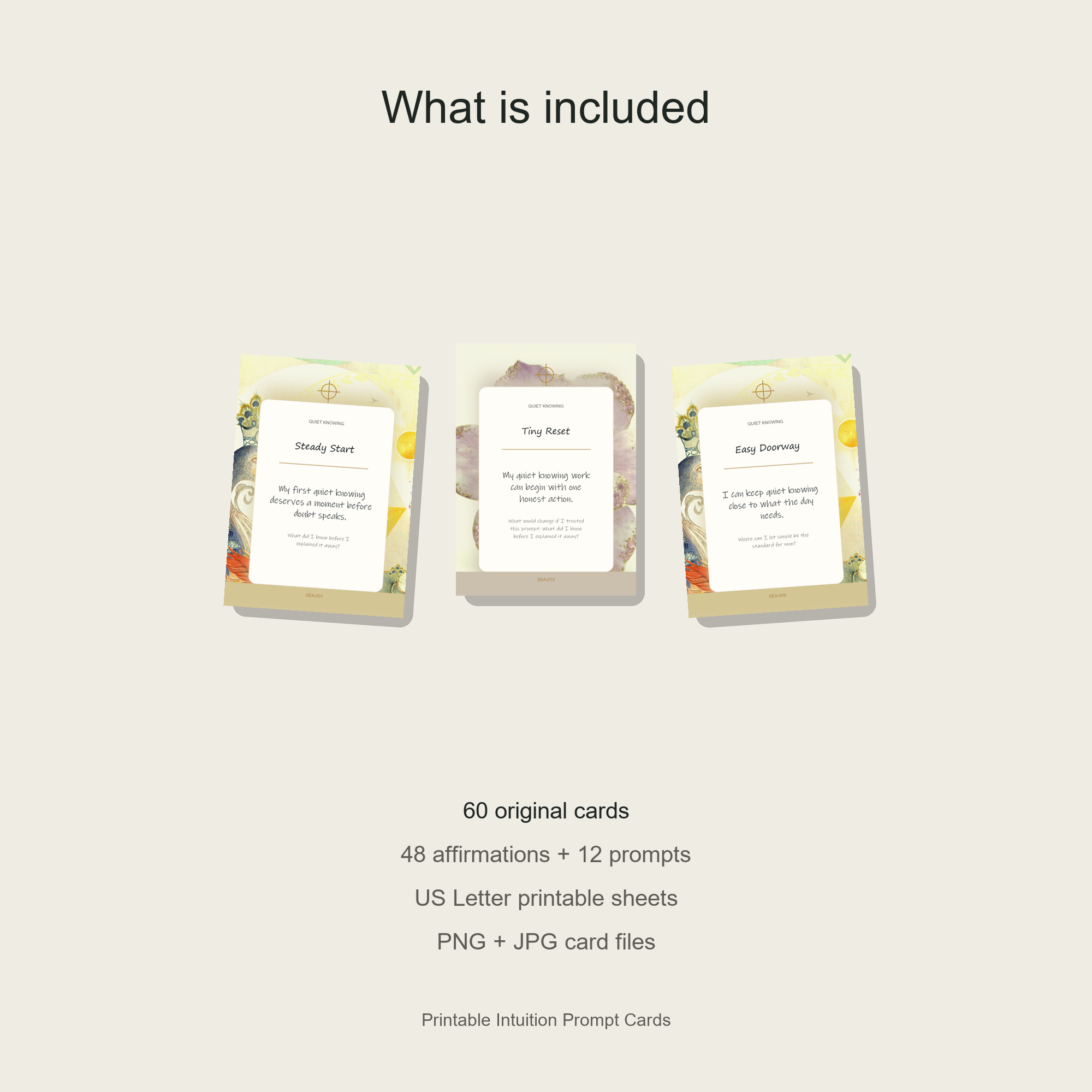 Printable Intuition Prompt Cards gallery preview