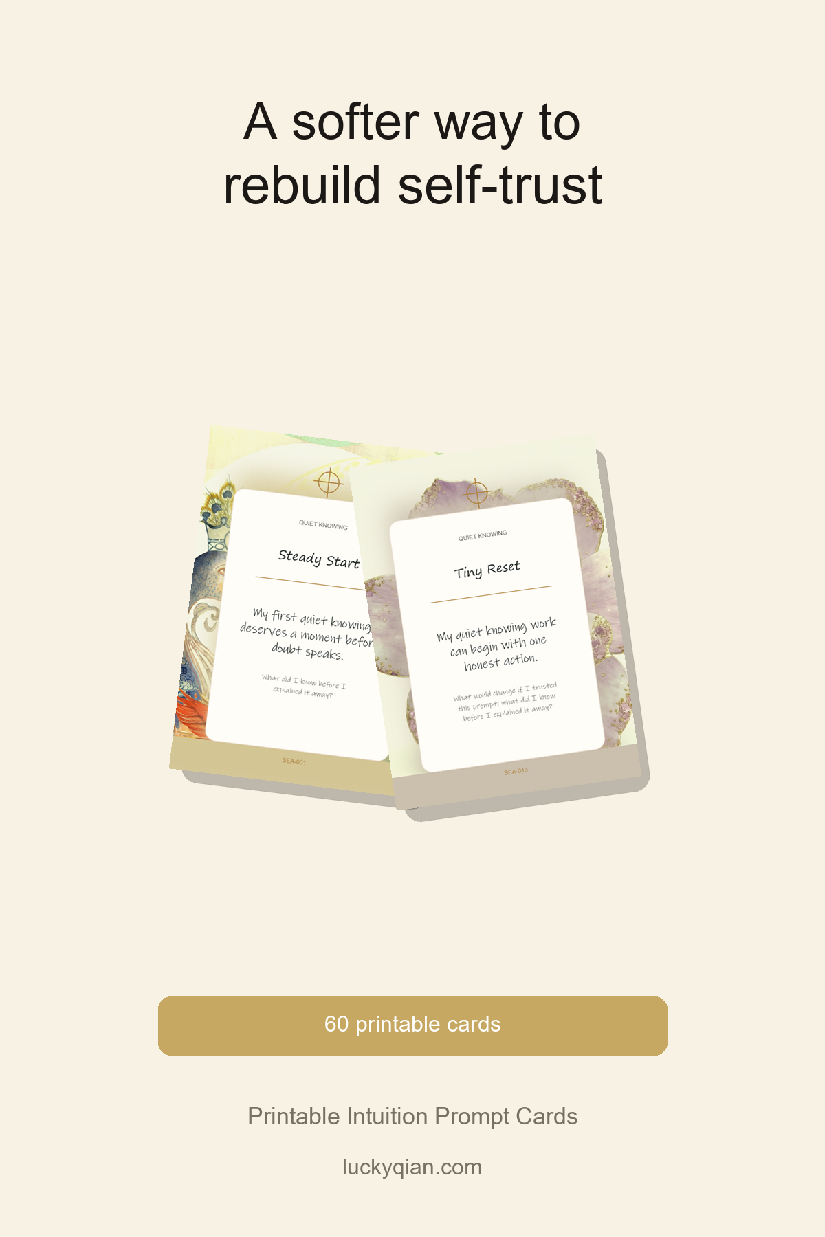 Printable Intuition Prompt Cards pin preview