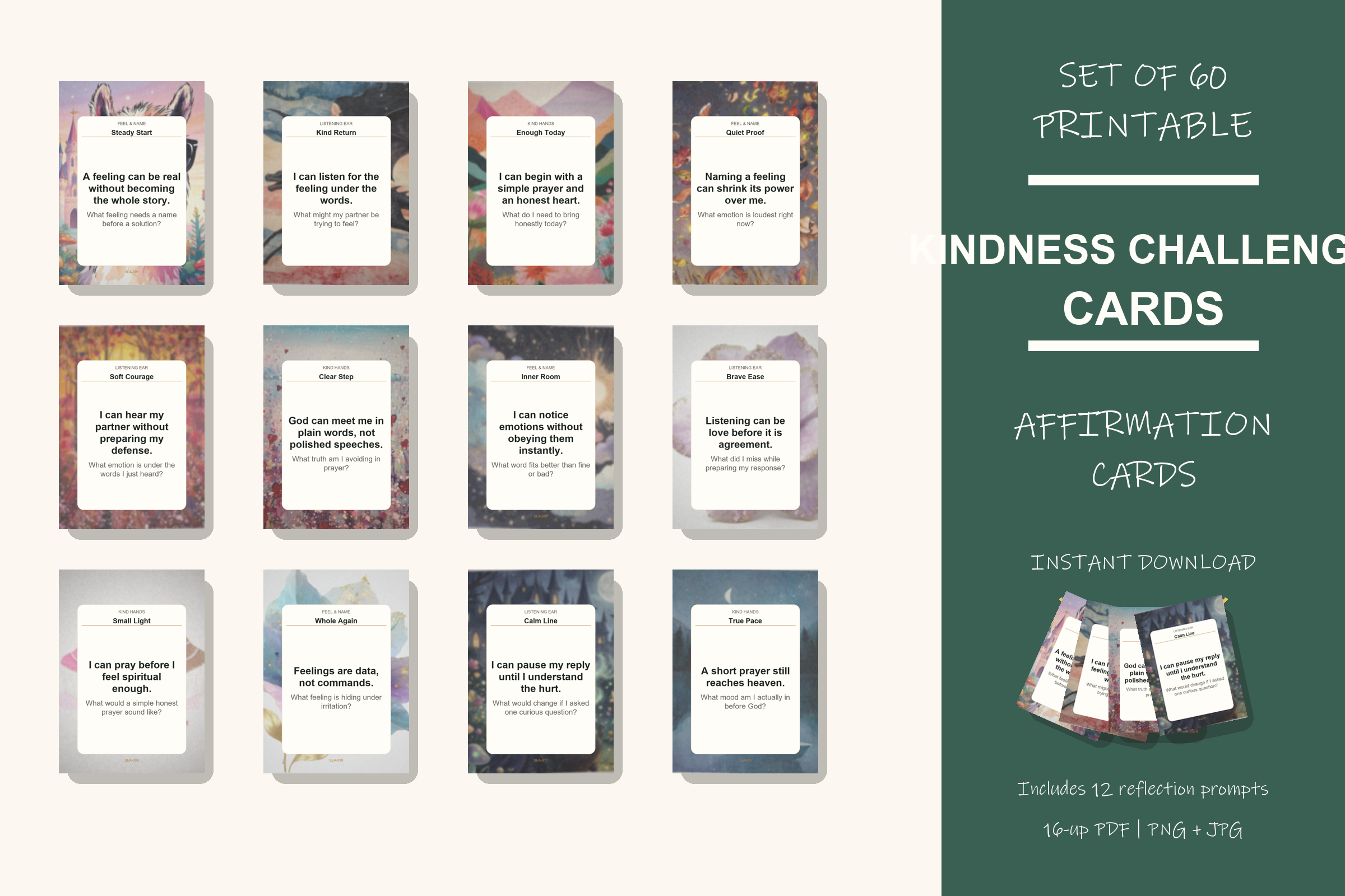 Printable Kindness Challenge Cards preview
