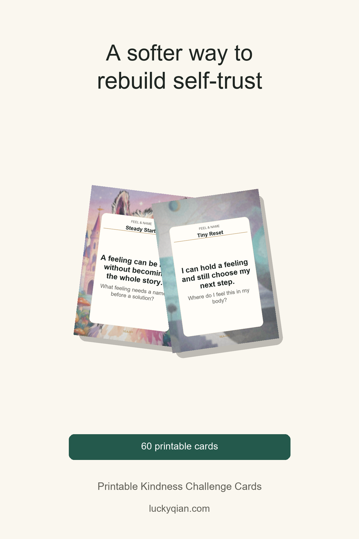 Printable Kindness Challenge Cards pin preview