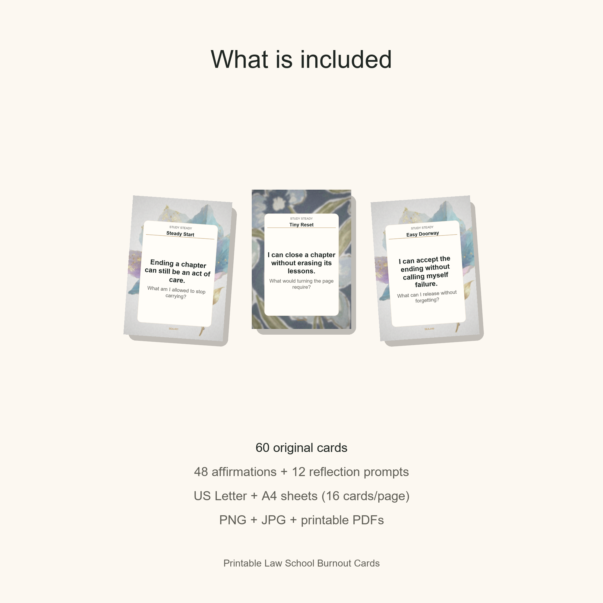 Printable Law School Burnout Cards gallery preview