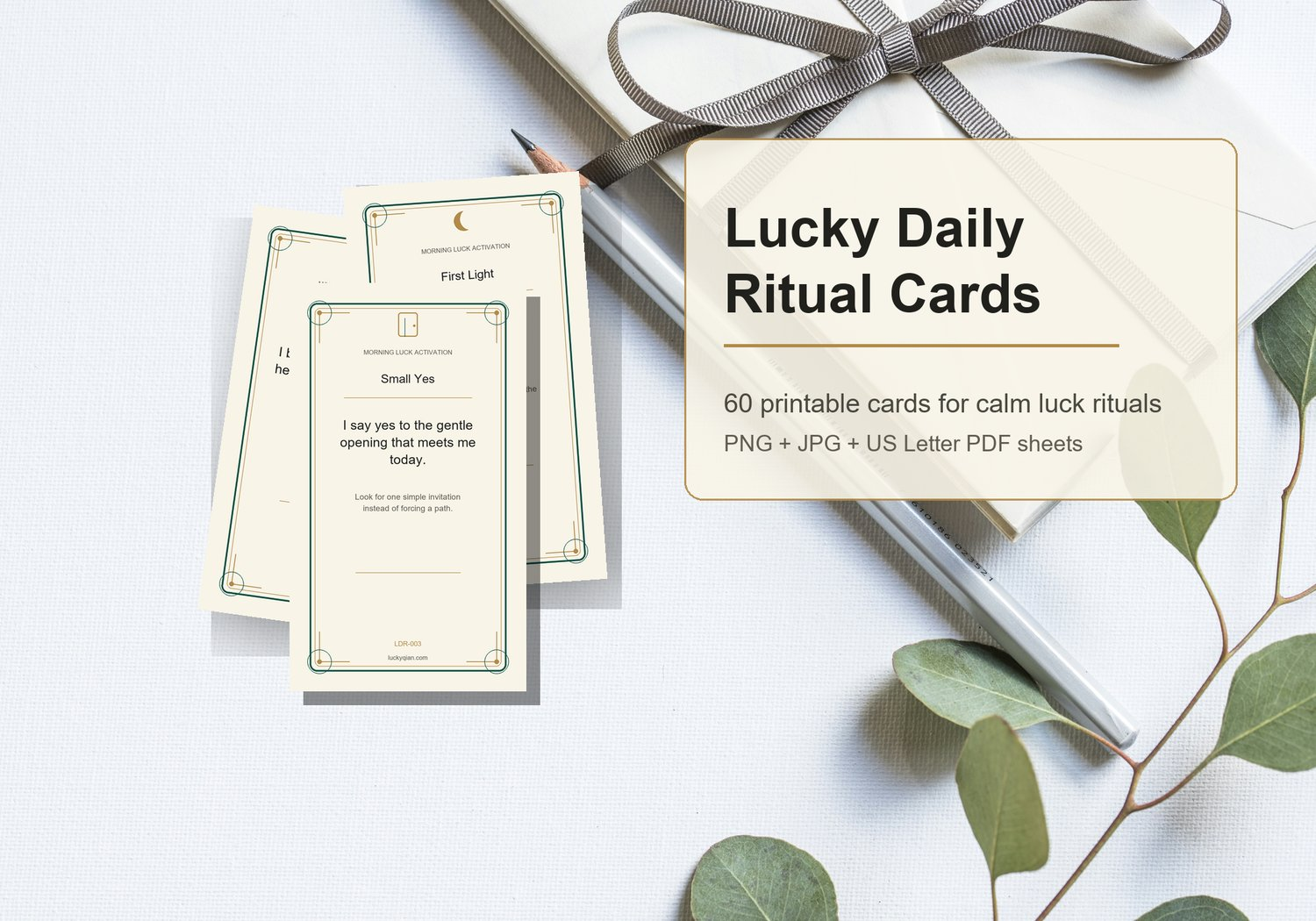 Lucky Daily Ritual Cards product preview