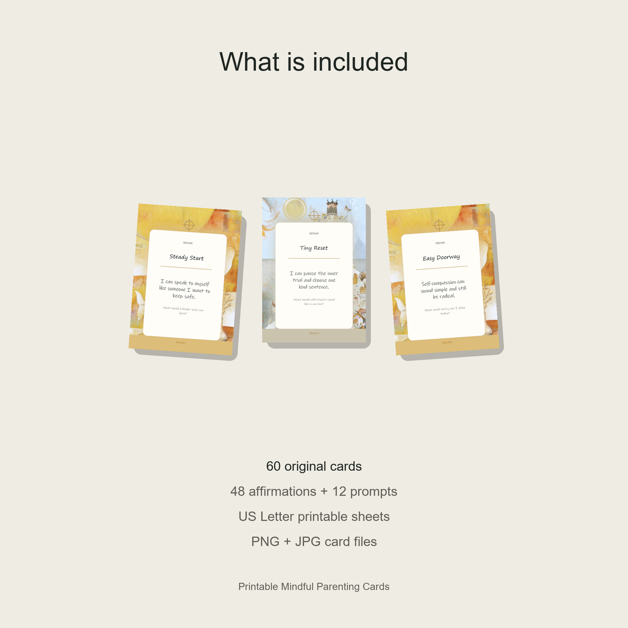 Printable Mindful Parenting Cards gallery preview