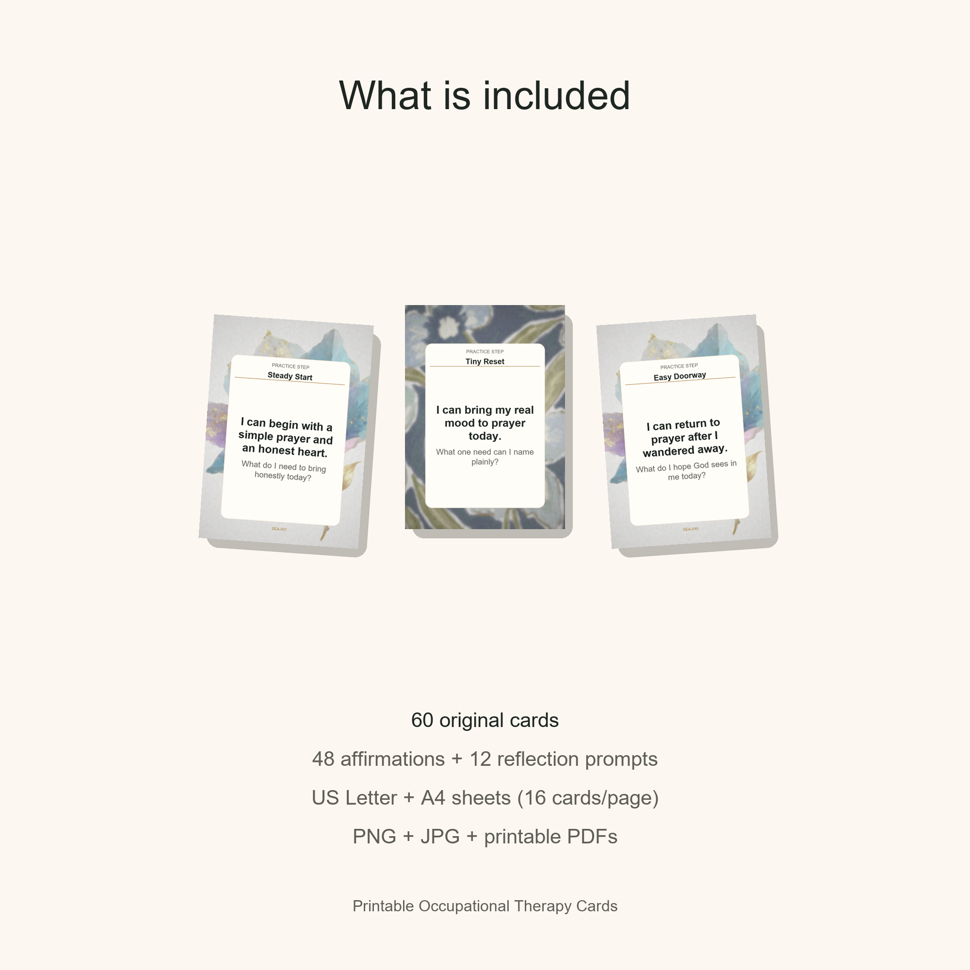 Printable Occupational Therapy Cards gallery preview