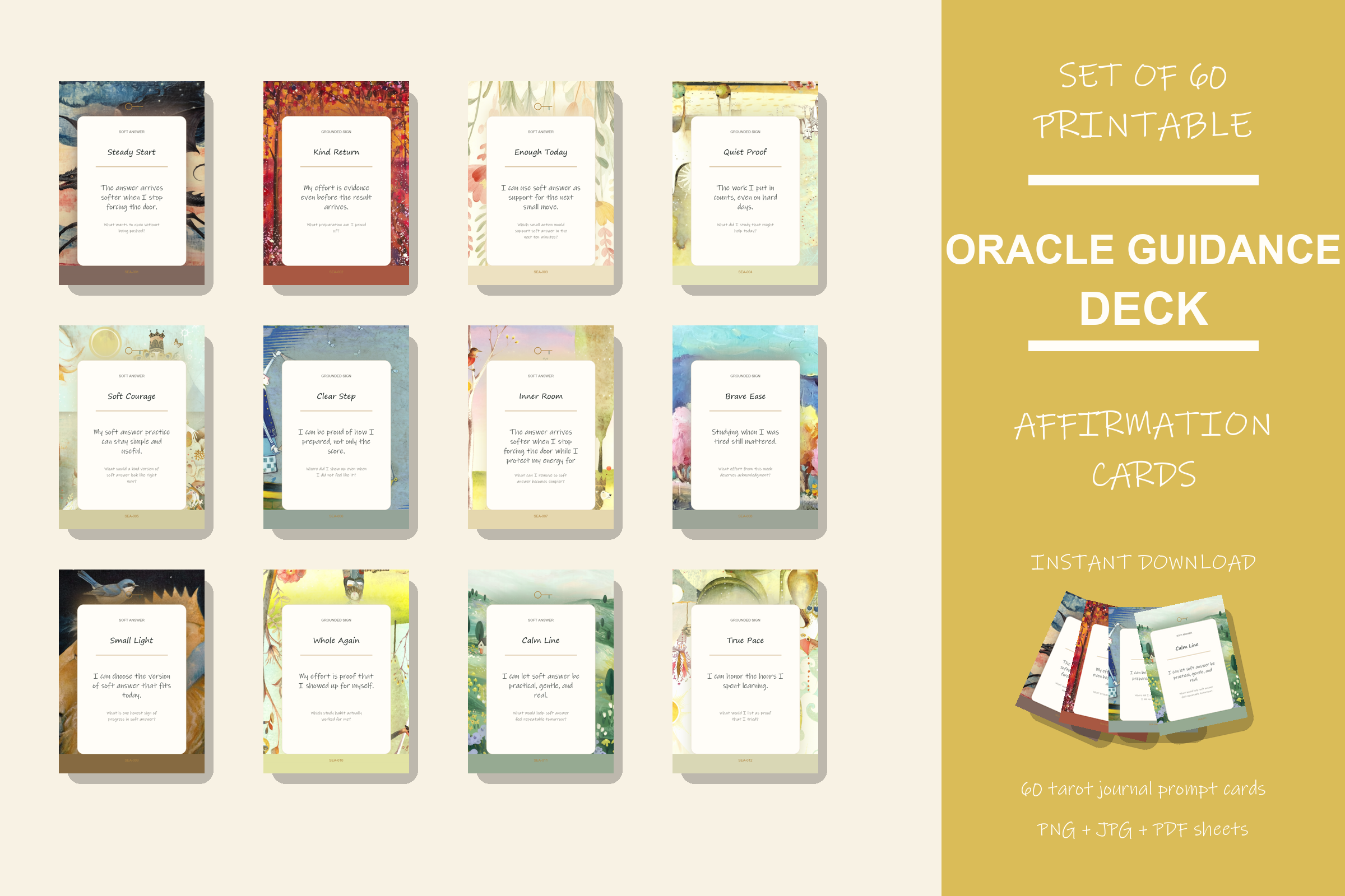 Printable Oracle Guidance Deck preview