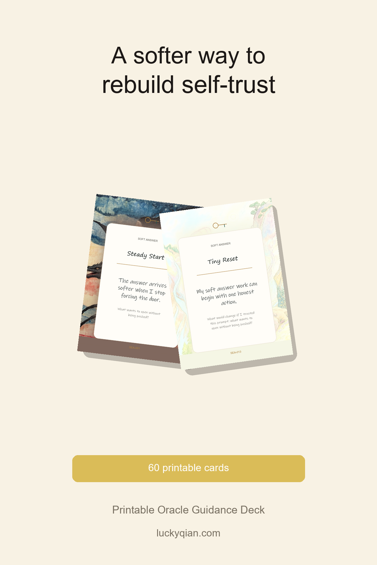 Printable Oracle Guidance Deck pin preview